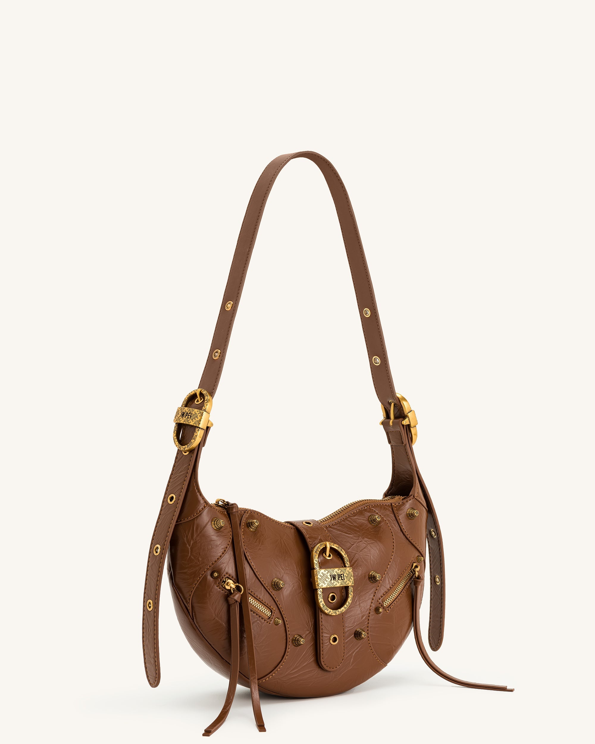 Jw Pei Tessa Crushed Shoulder Bag Brown