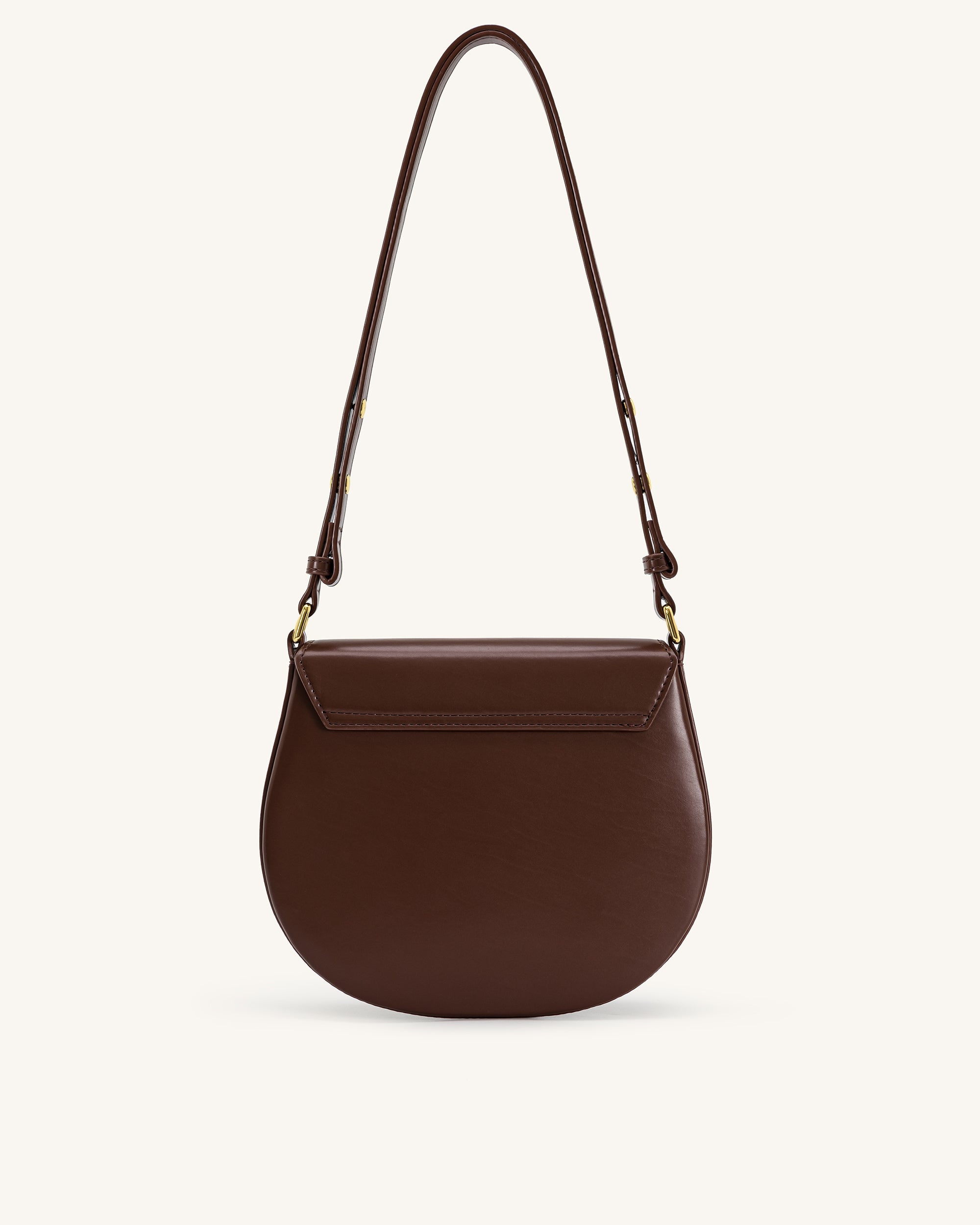 Jw Pei Diana Ring Flap Saddle Bag Brown
