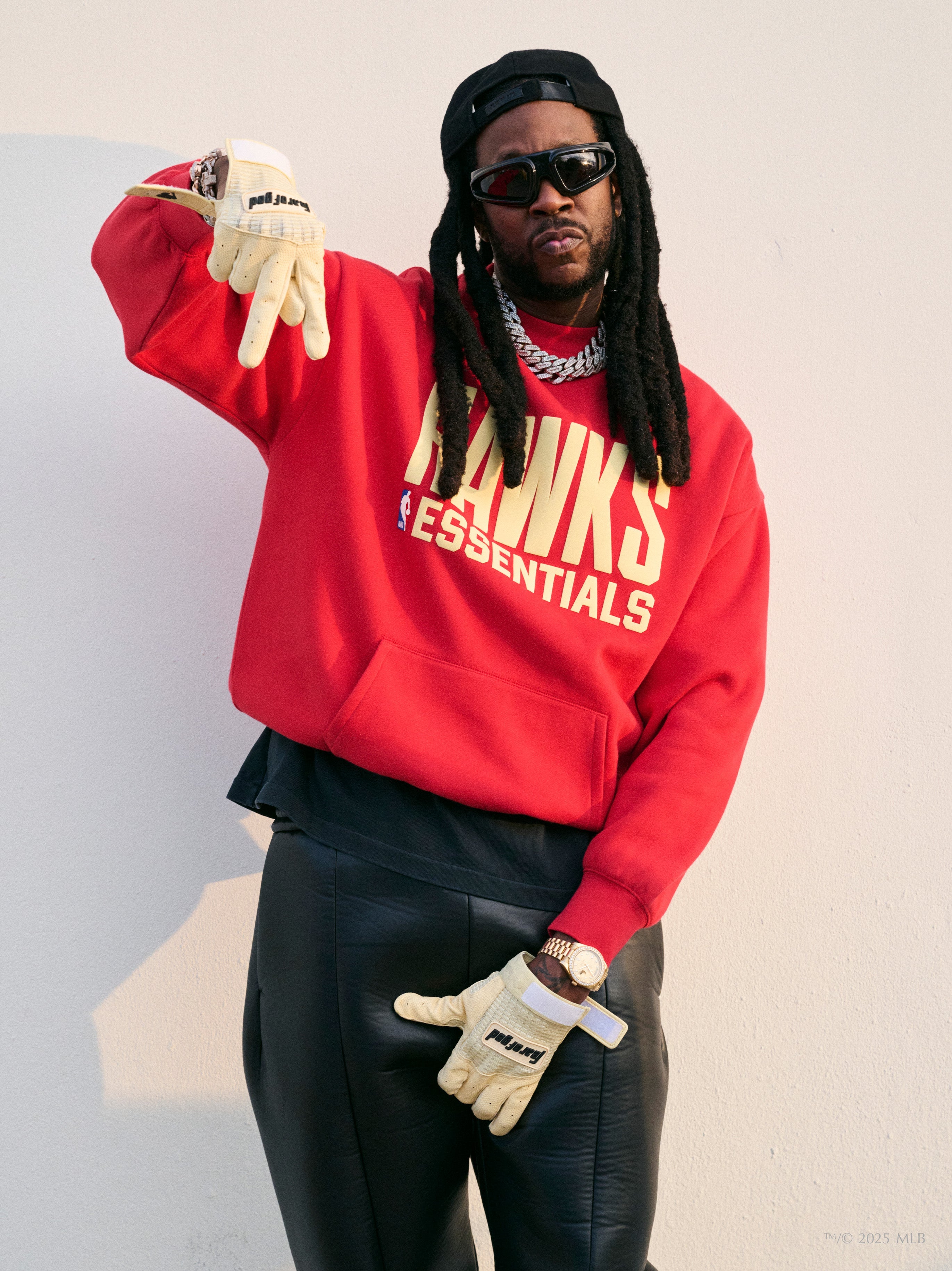 Essentials Hawks Sport Crewneck Red