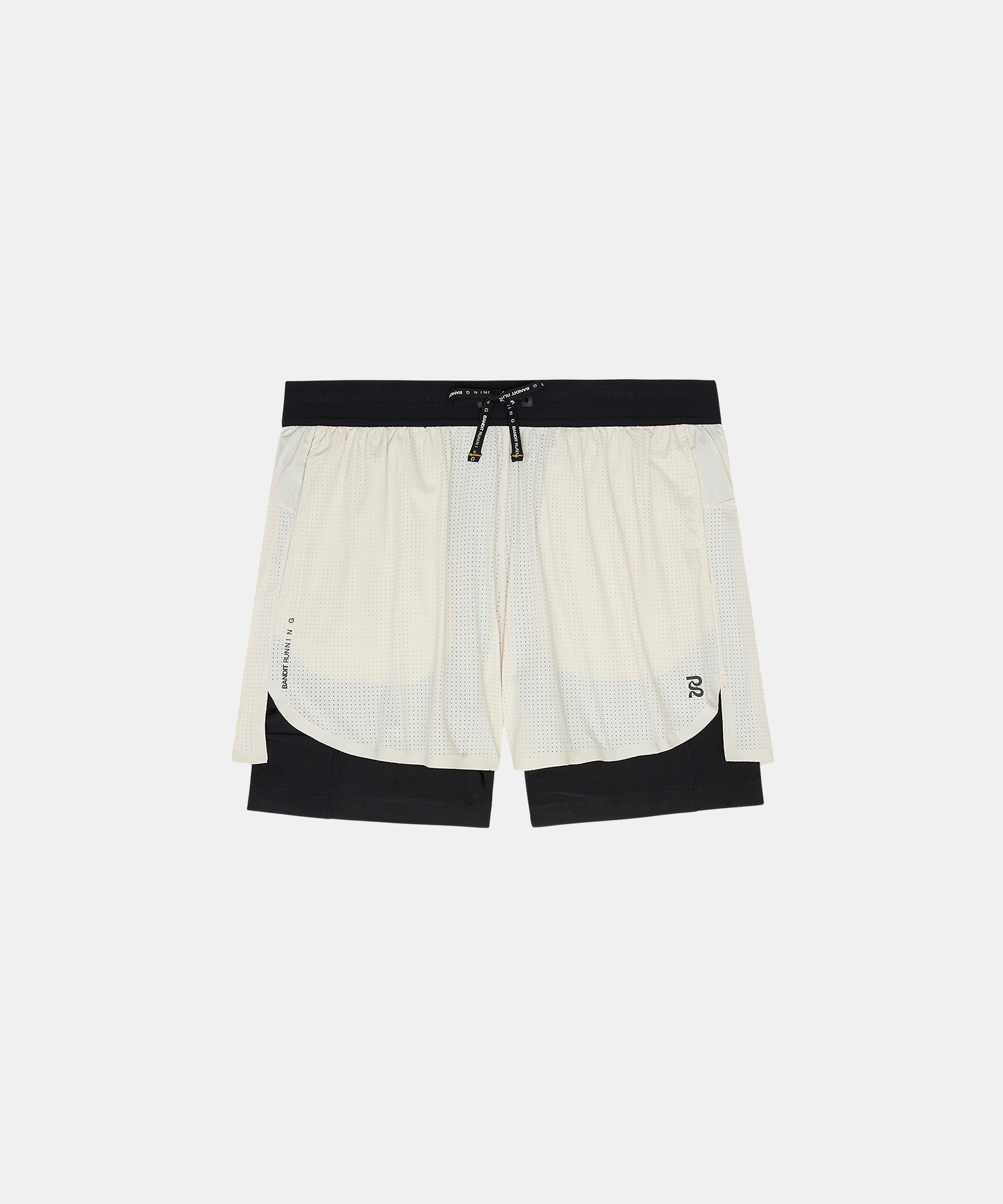 Bandit Mens Vento 2 In 1 Run Short Champagne