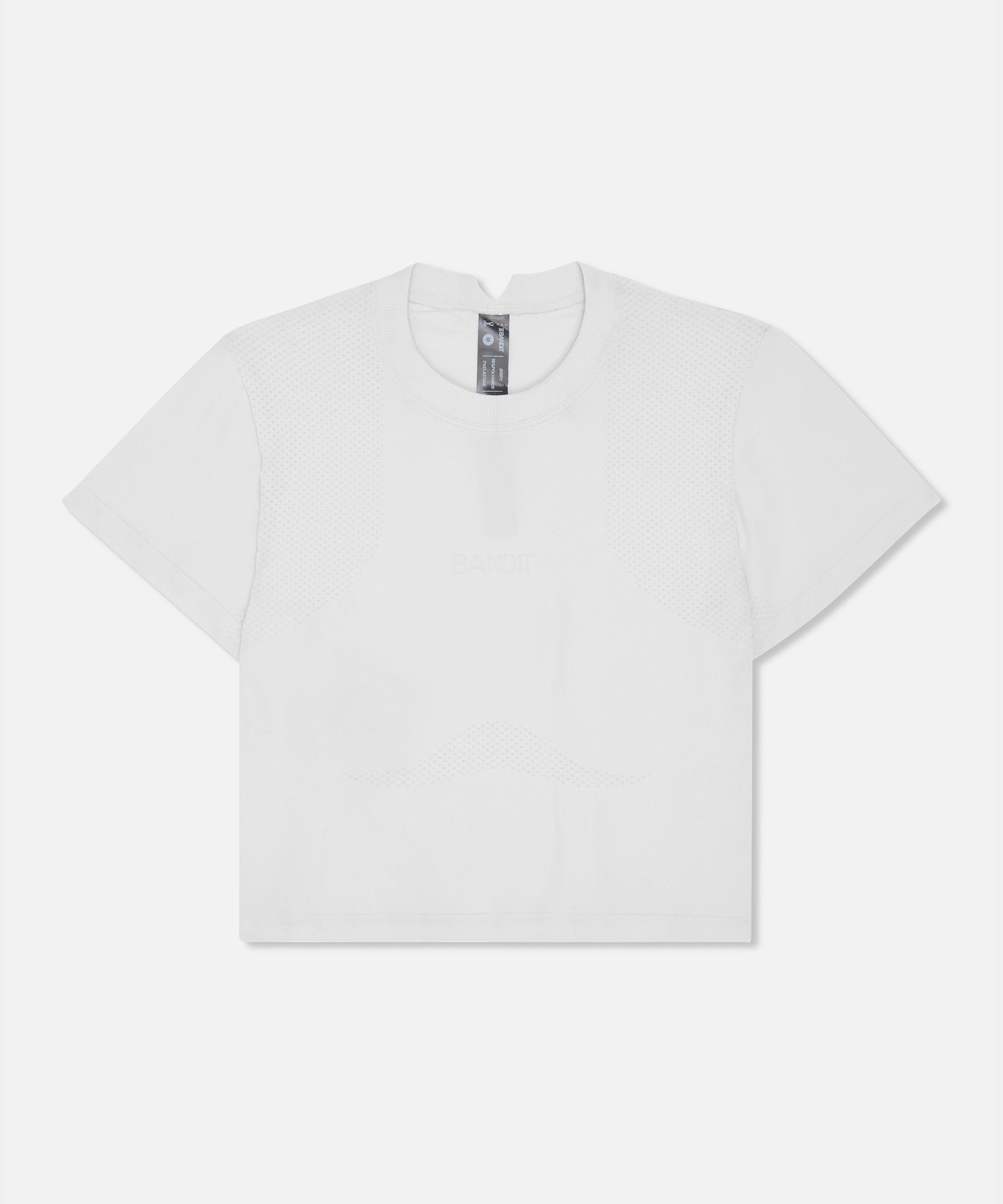 Bandit Womens Mercury Seamless Crop Tee White