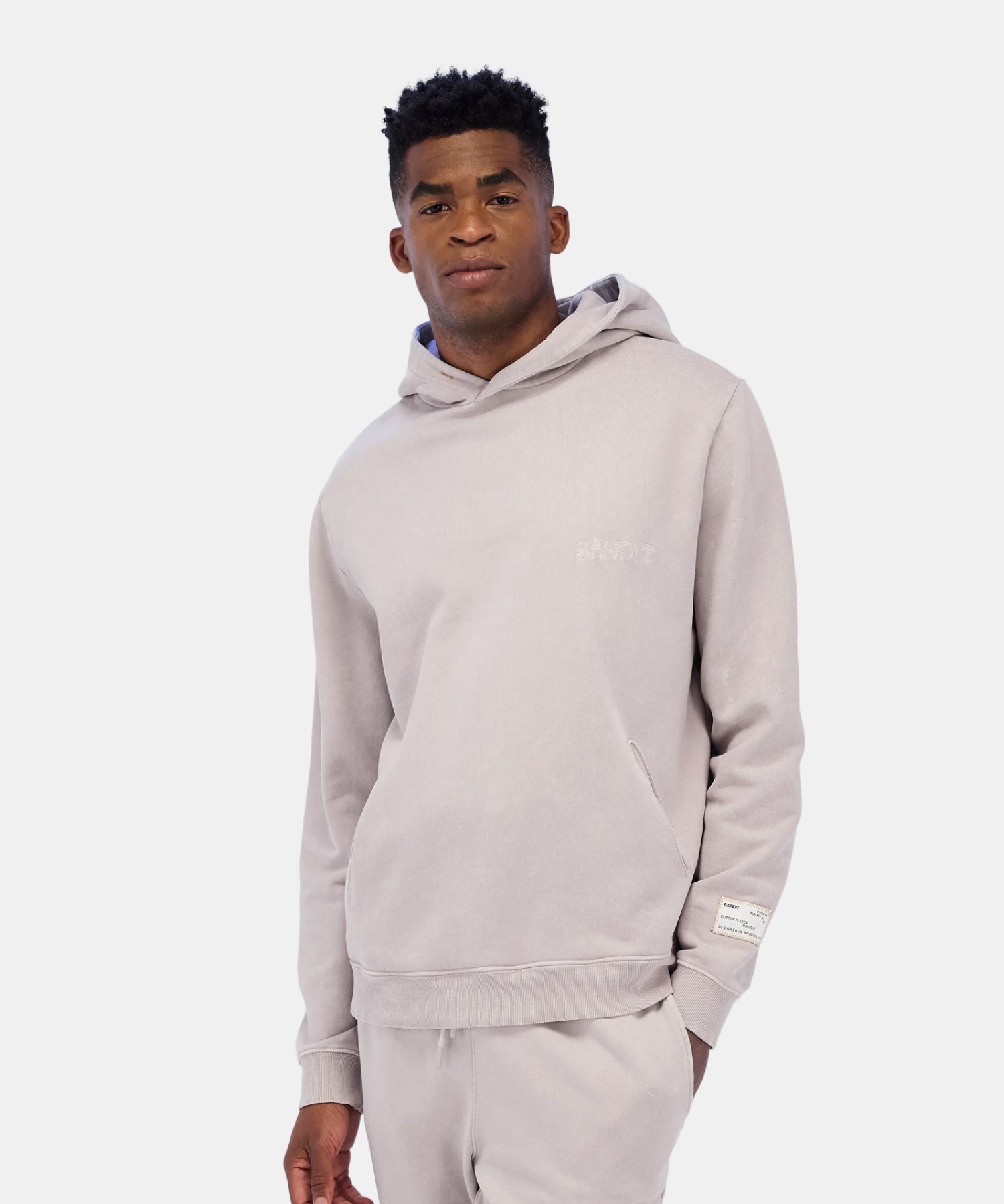 Bandit Melted Bandit Embroidered Hoodie Ash