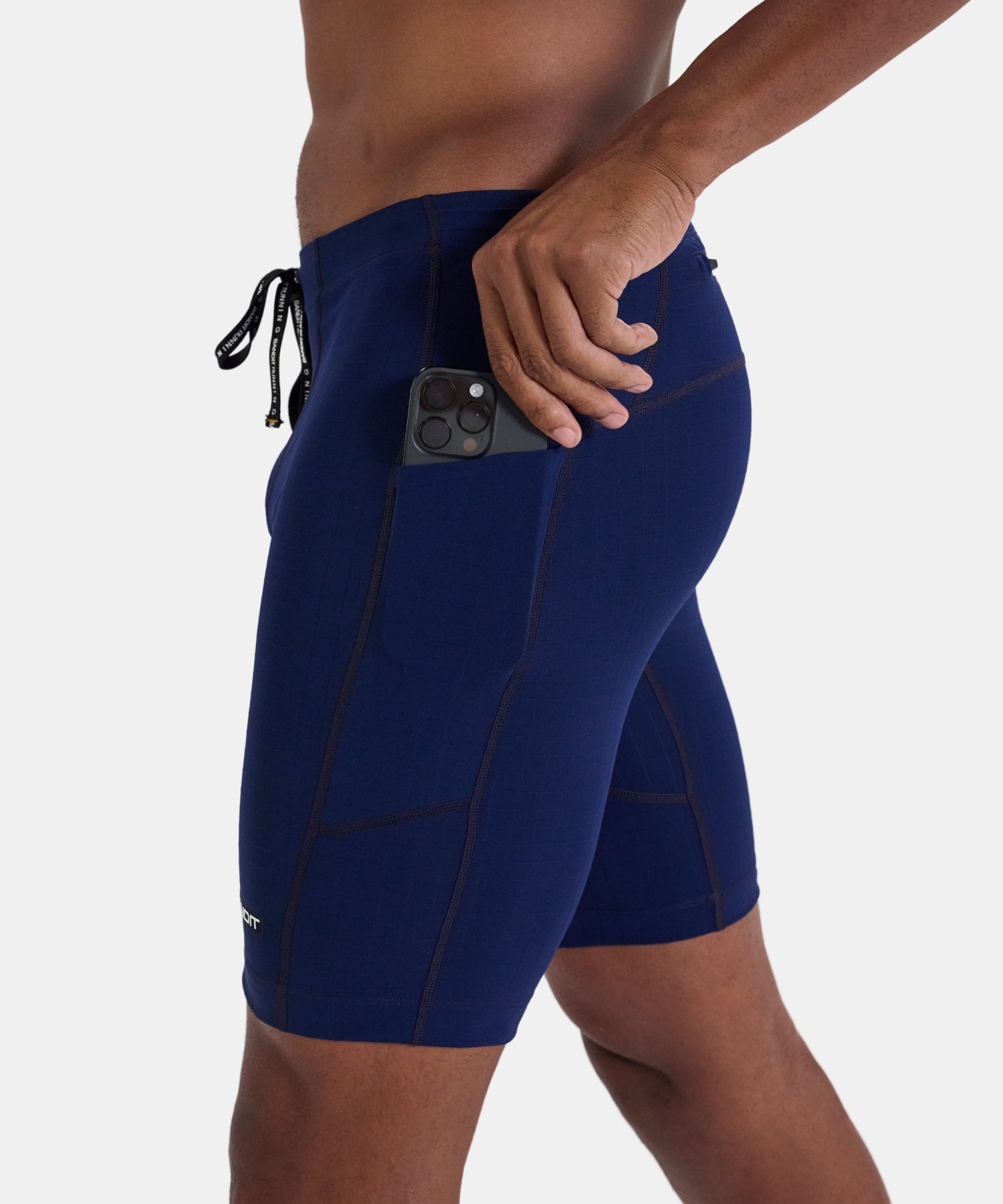 Bandit Gridlock 7 Pocket Half Tights Mens Ny Navy