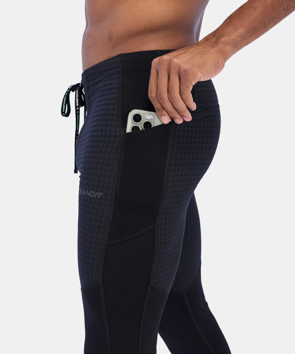 Bandit Mens Superwarm Run Tight Black