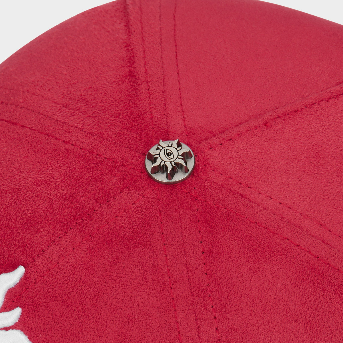 Godspeed Insignia Leather / Suede Hat (Red / Black)