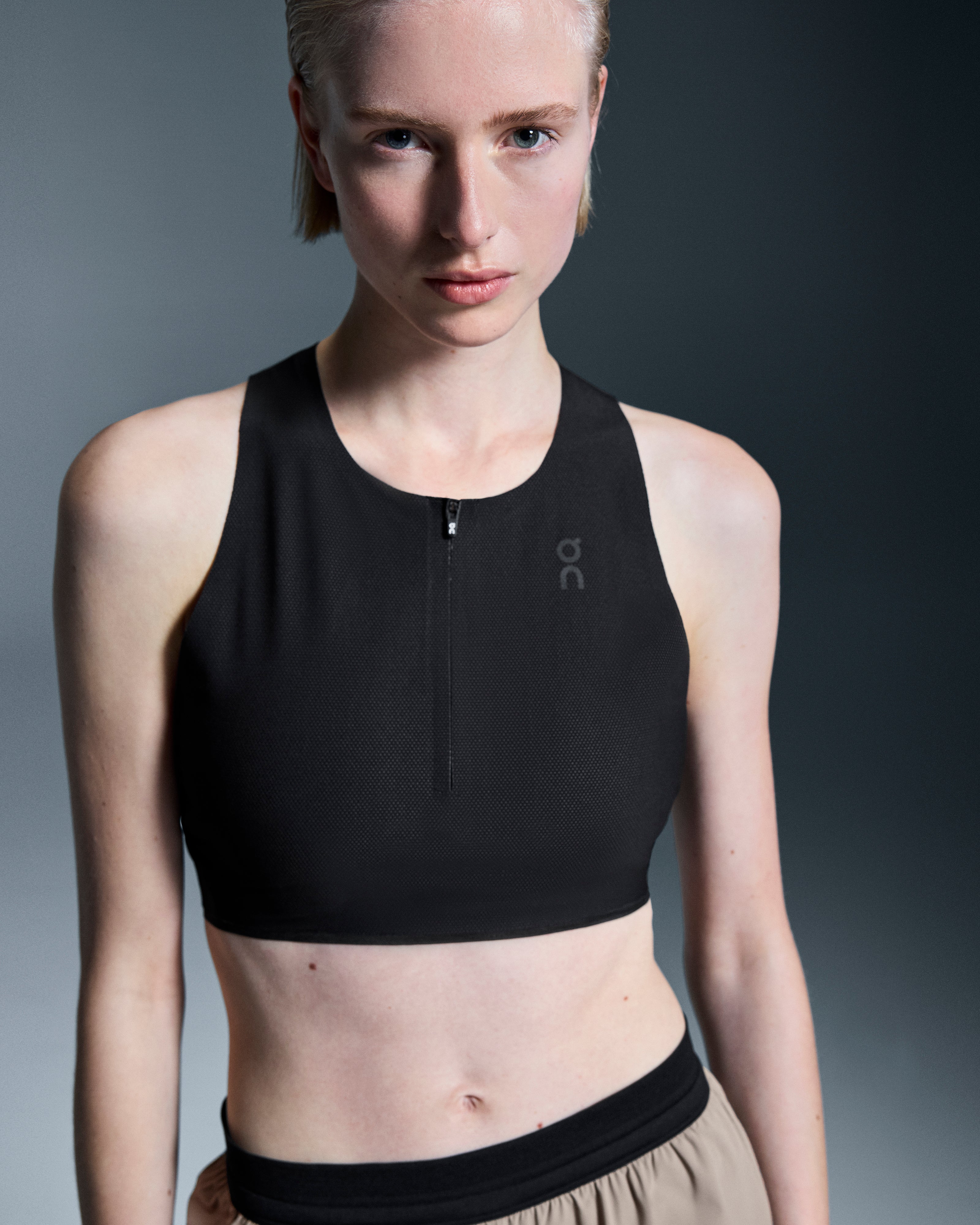 On Race Crop Black (Women'S)