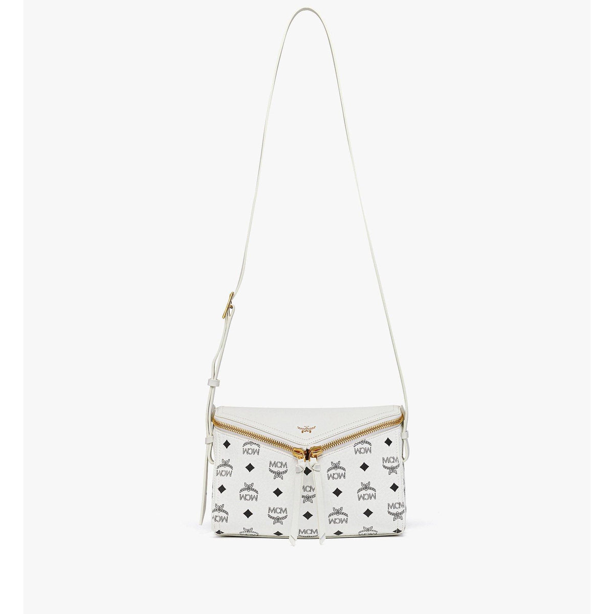 MCM Diamant 3d Shoulder Bag In Visetos Leather Mix