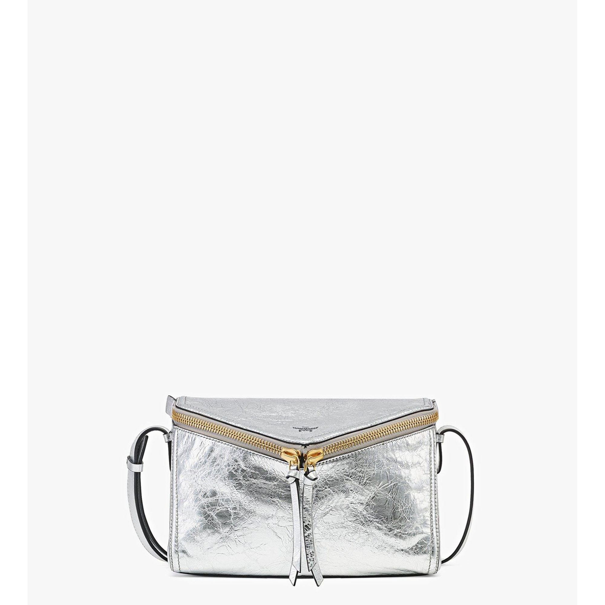 MCM Diamant 3d Shoulder Bag In Metallic Calf Leather