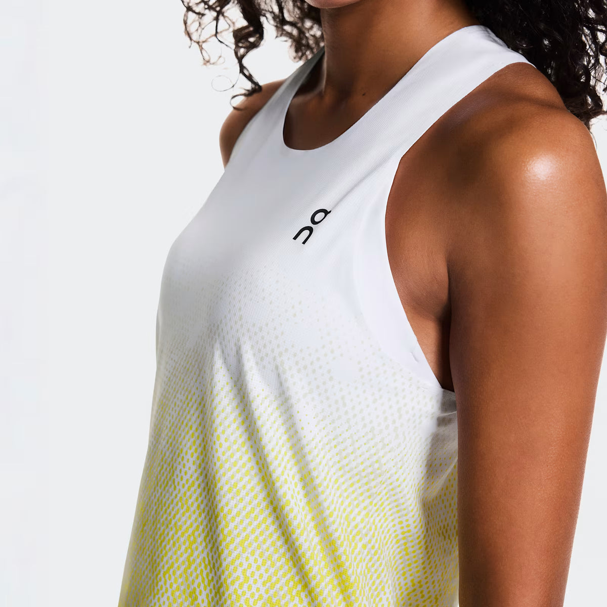 On Zero Singlet White | Lime (Women'S)