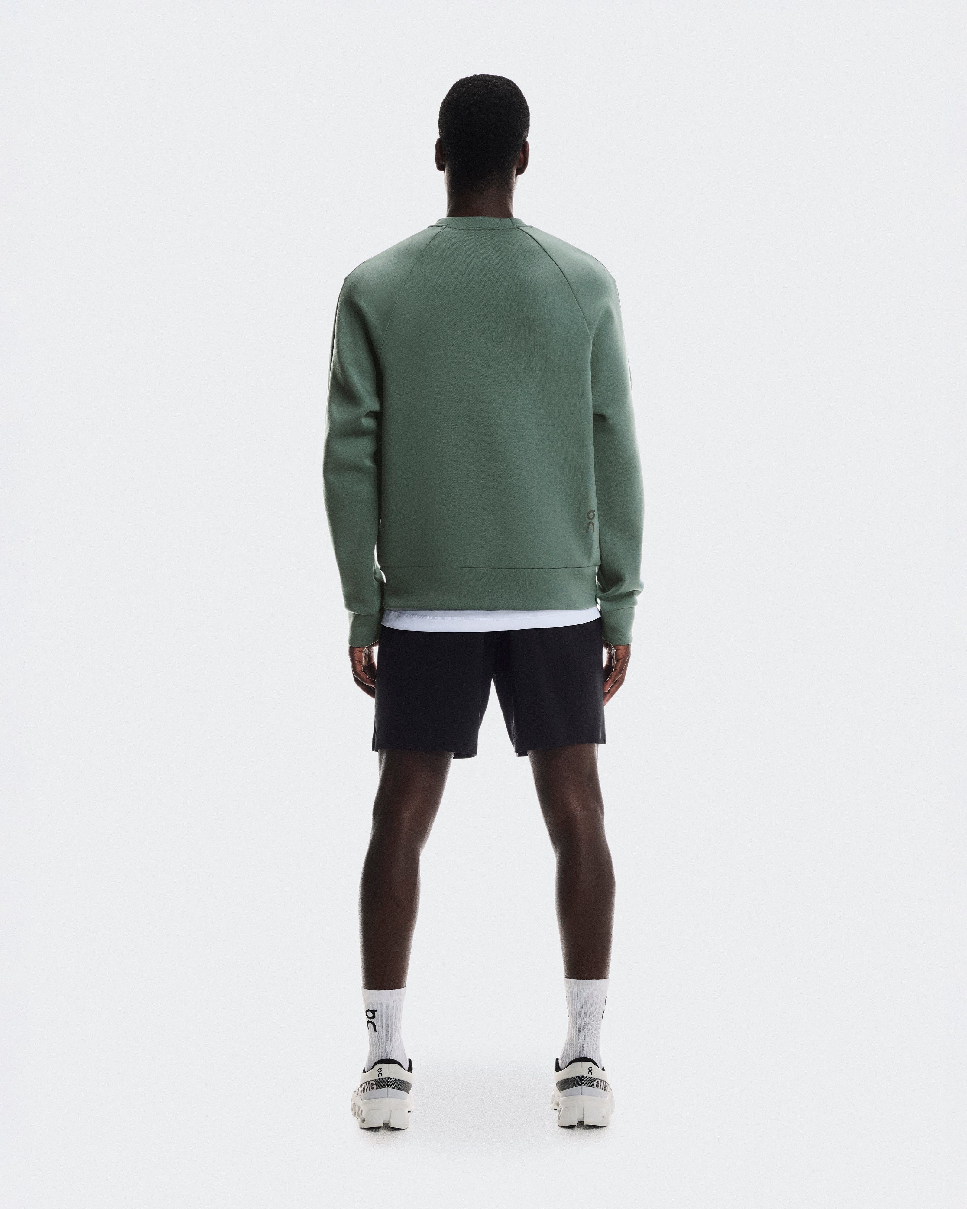 On Focus Tech Crew Olive