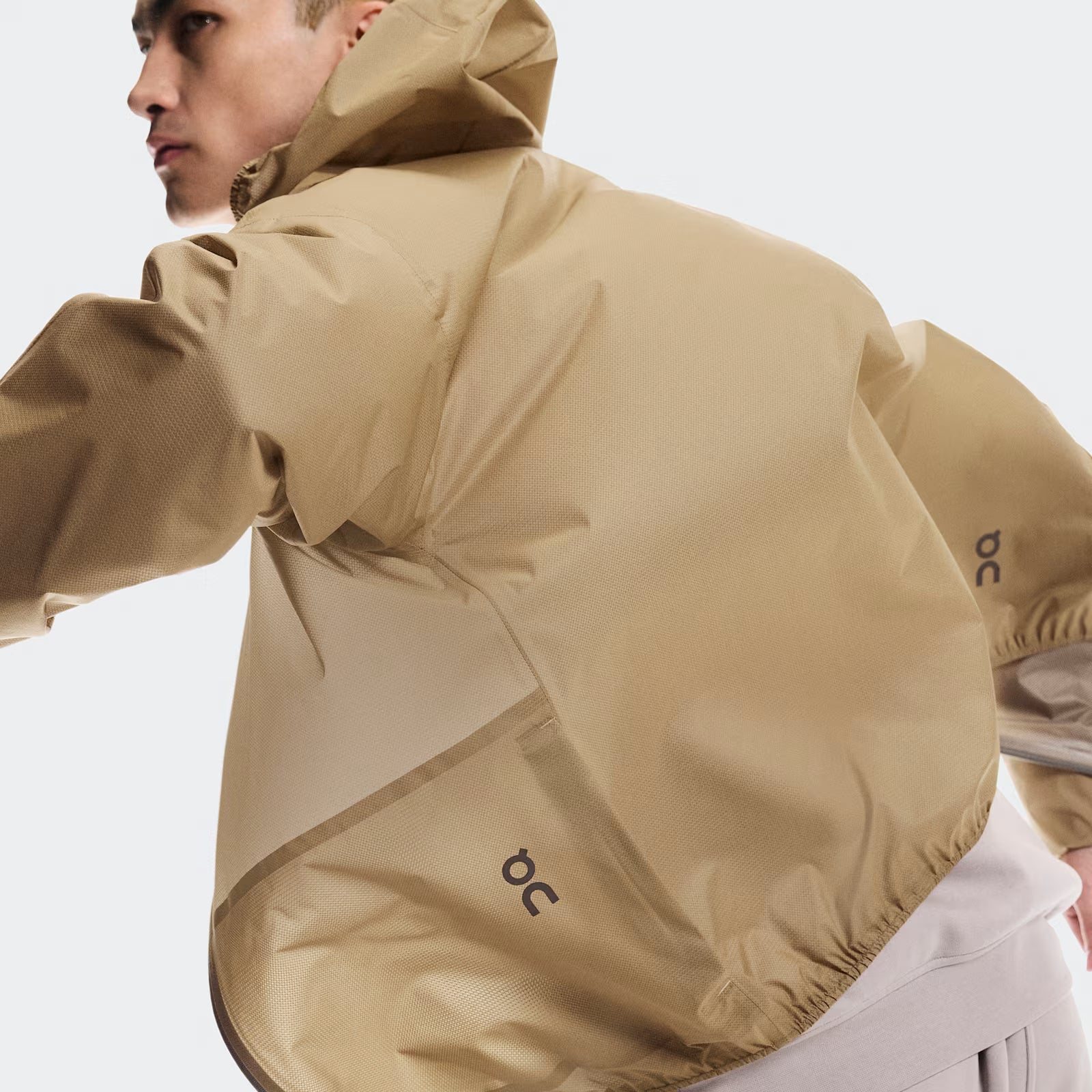 On Explore Lightweight Waterproof Jacket Chai