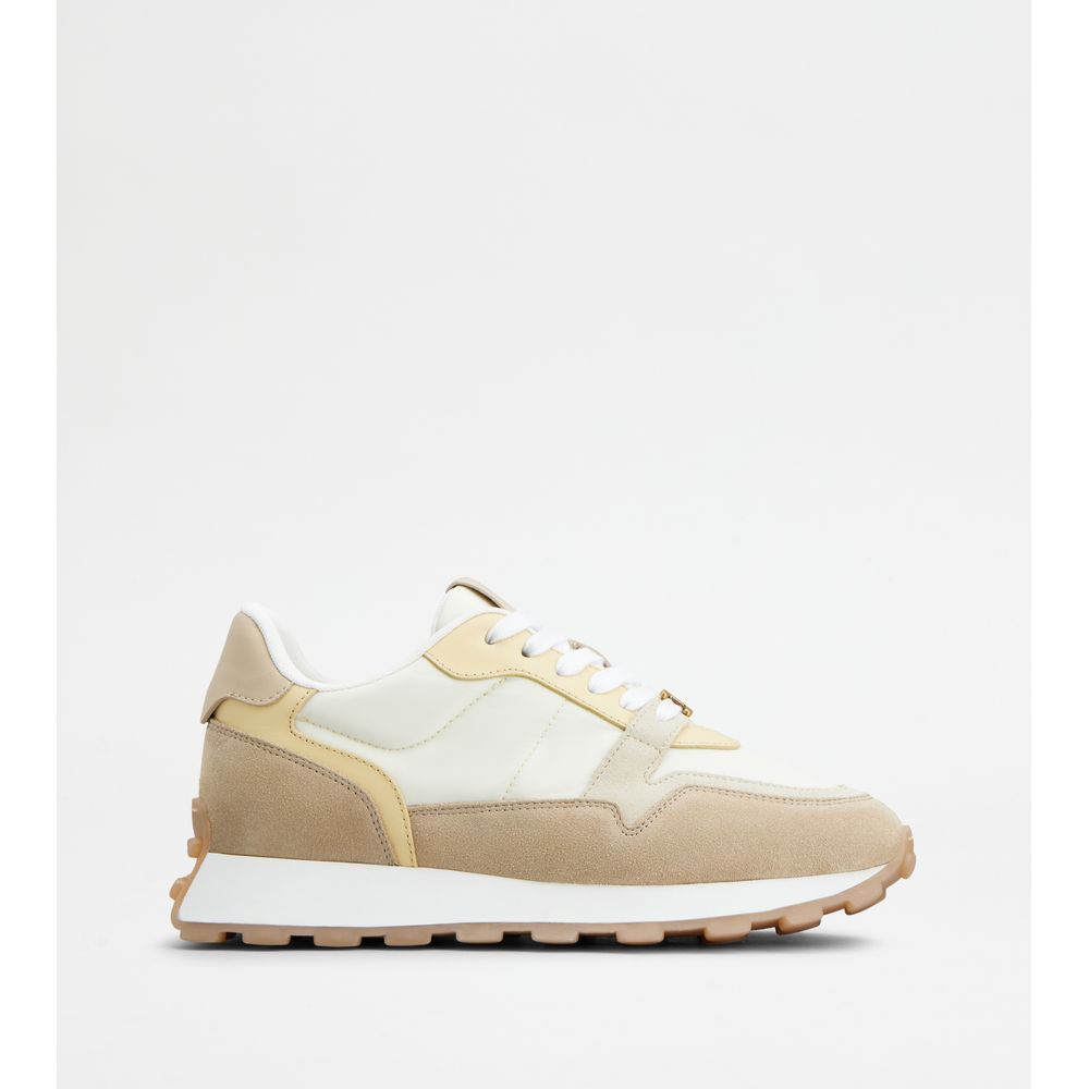 Tods Sneakers In Suede And Fabric Multicolor Womens