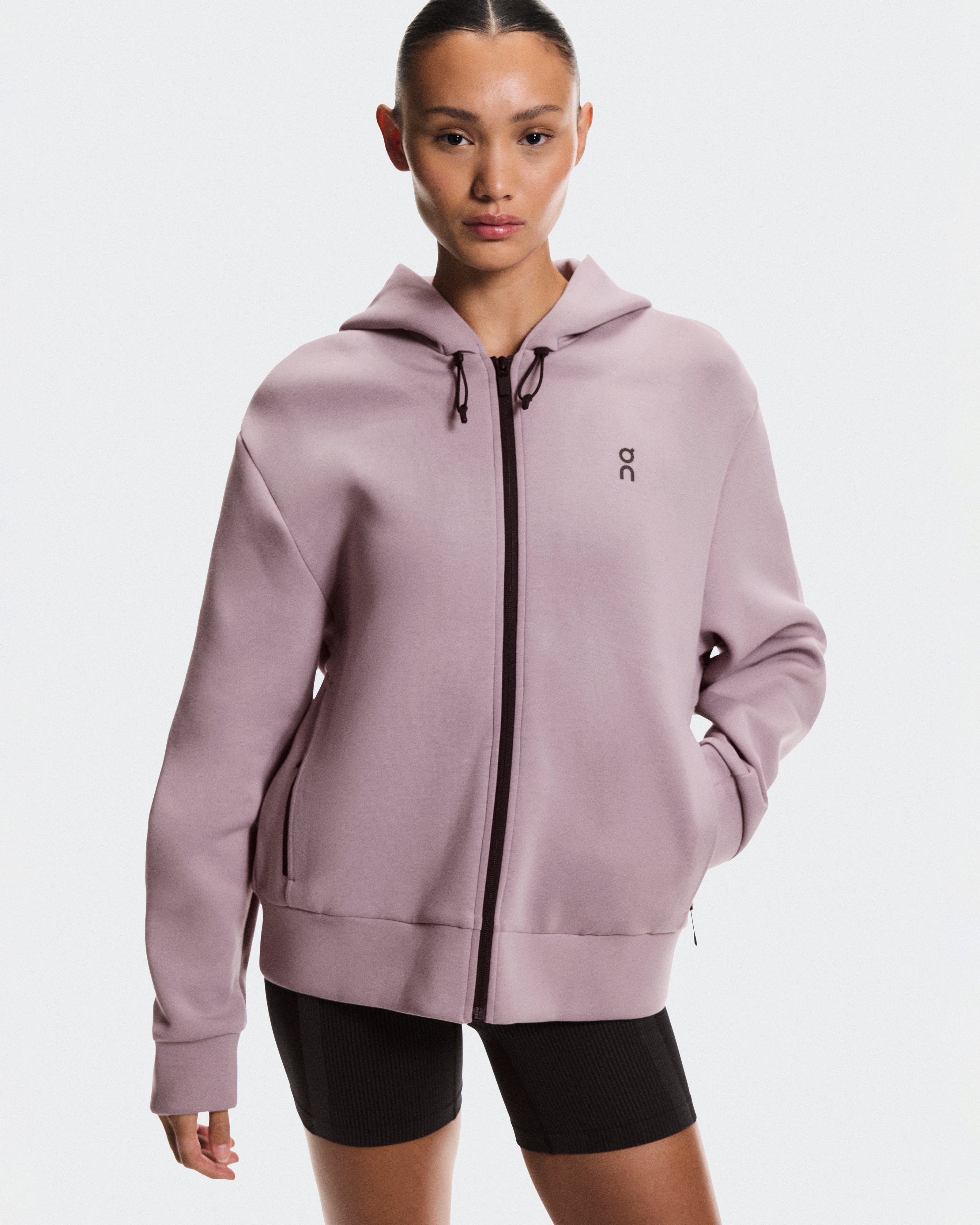 On Focus Tech Zip Hoodie Heron (Women'S)