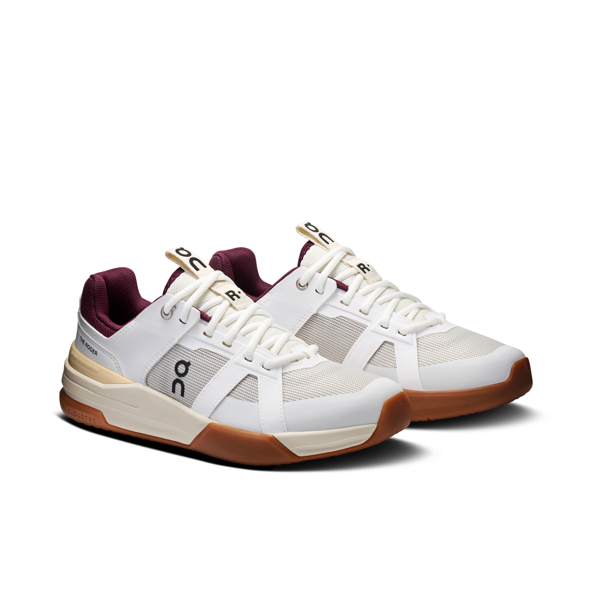 On The Roger Clubhouse Pro White Maroon Kids