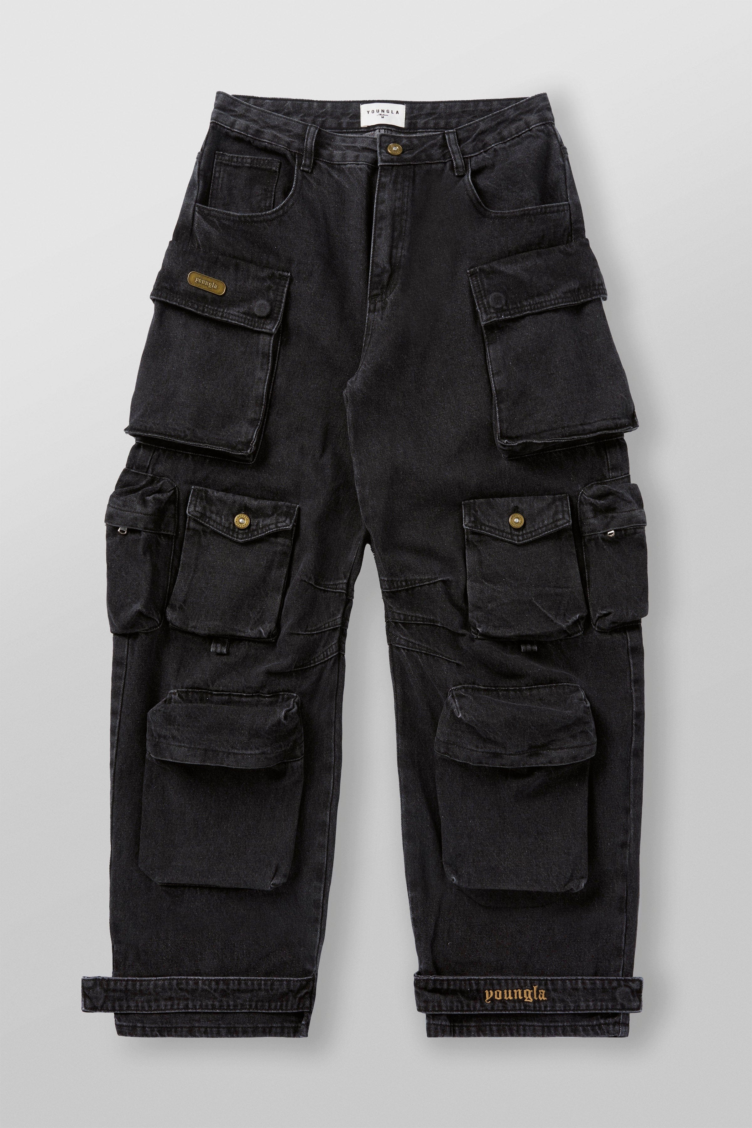 YoungLA 6002 - Hella Pocket Jeans Black Wash