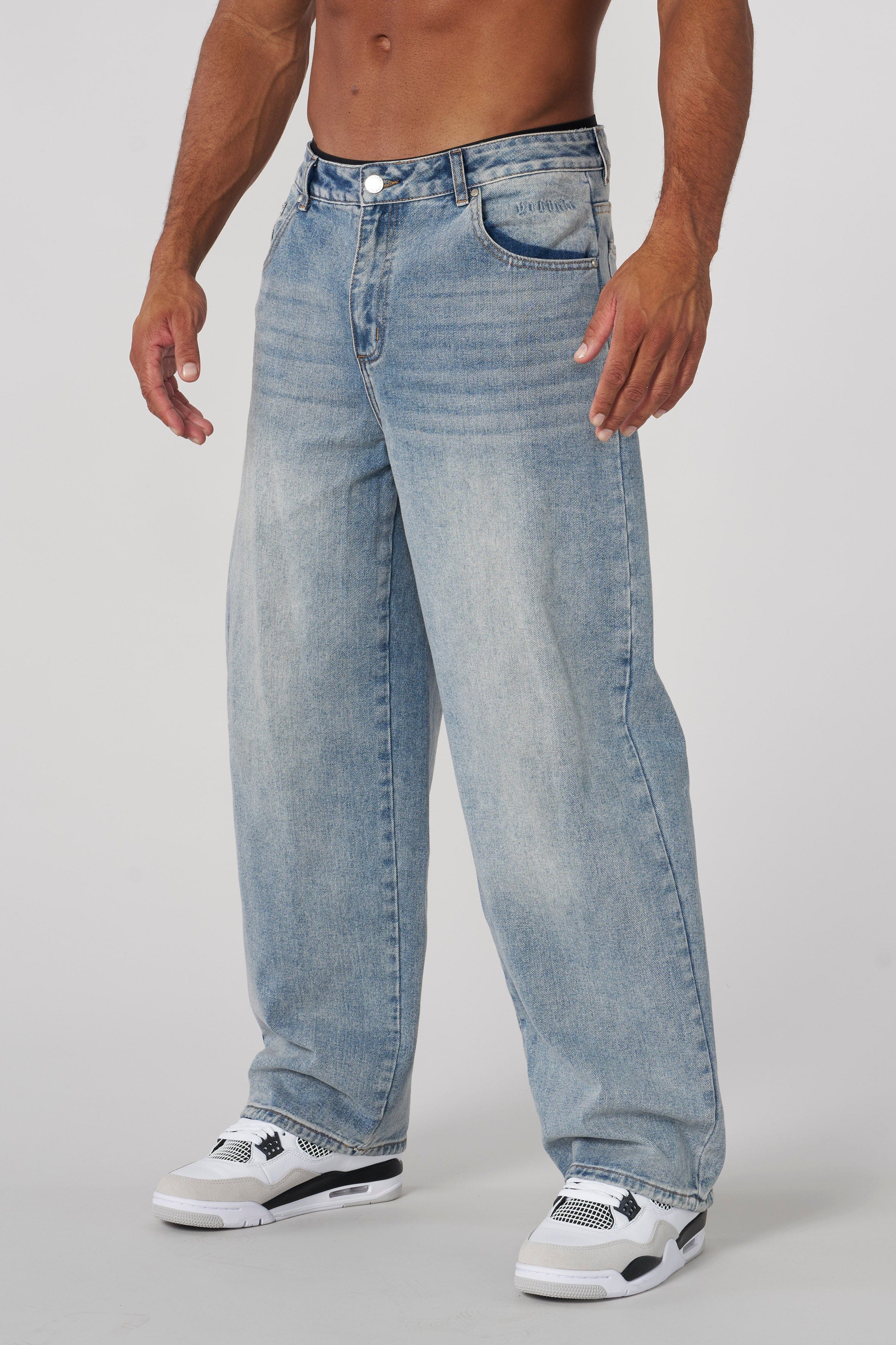 YoungLA 6013 - Baggy Ass Jeans Light Blue Wash