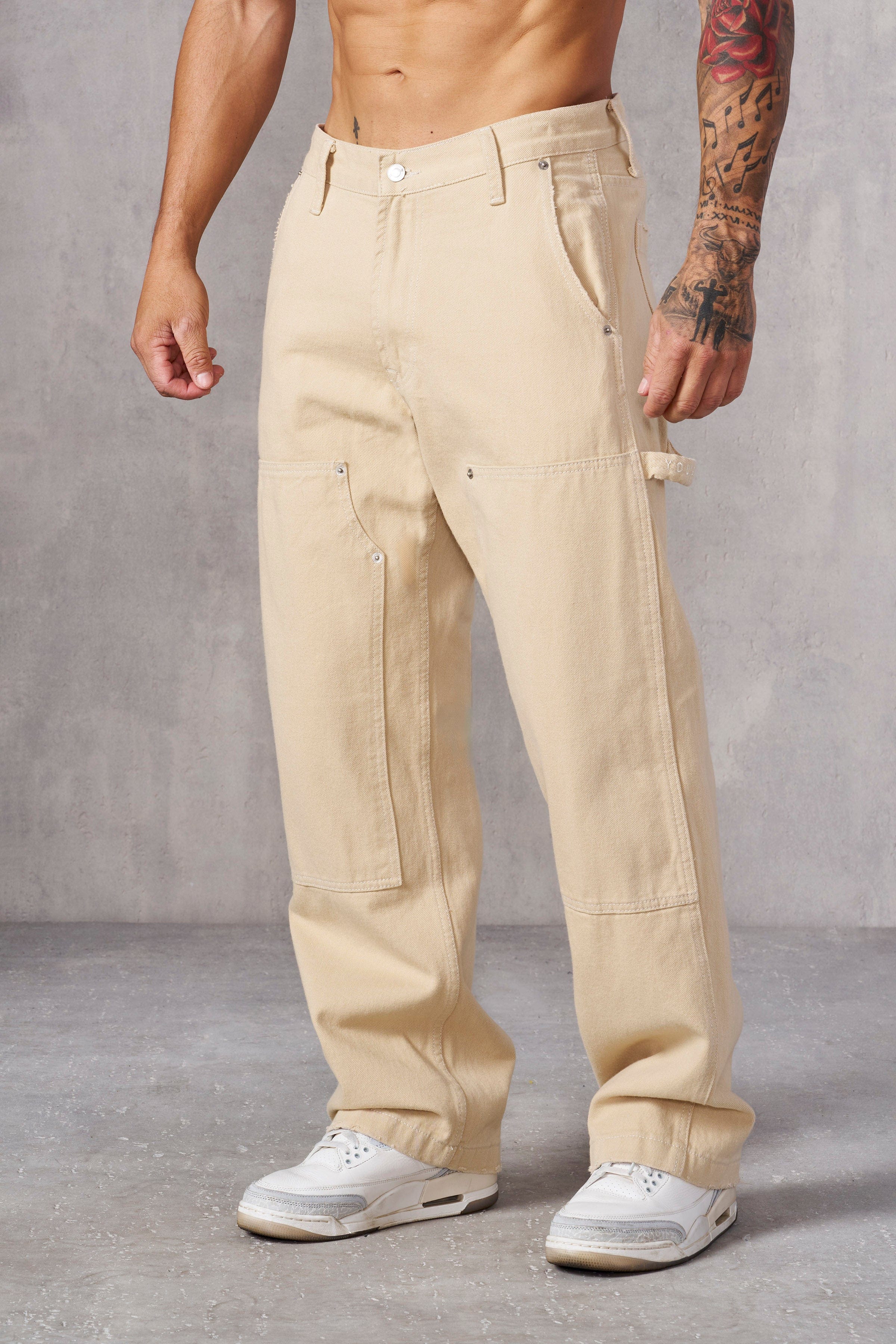 YoungLA 6022 - Carpenter Jeans Khaki