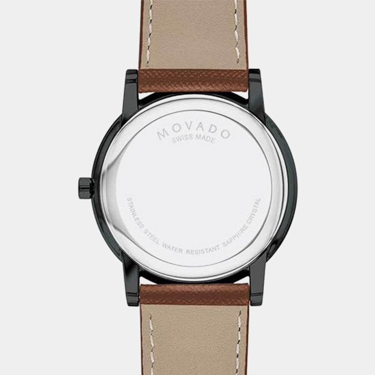 Movado Museum Classic Men Quartz Black Dial Analog Stainless Steel Watch 607198
