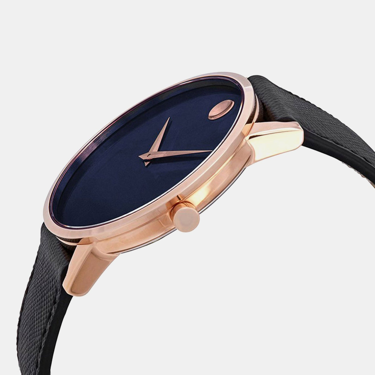 Movado Museum Classic Men Quartz Blue Dial Analog Stainless Steel Watch 607266