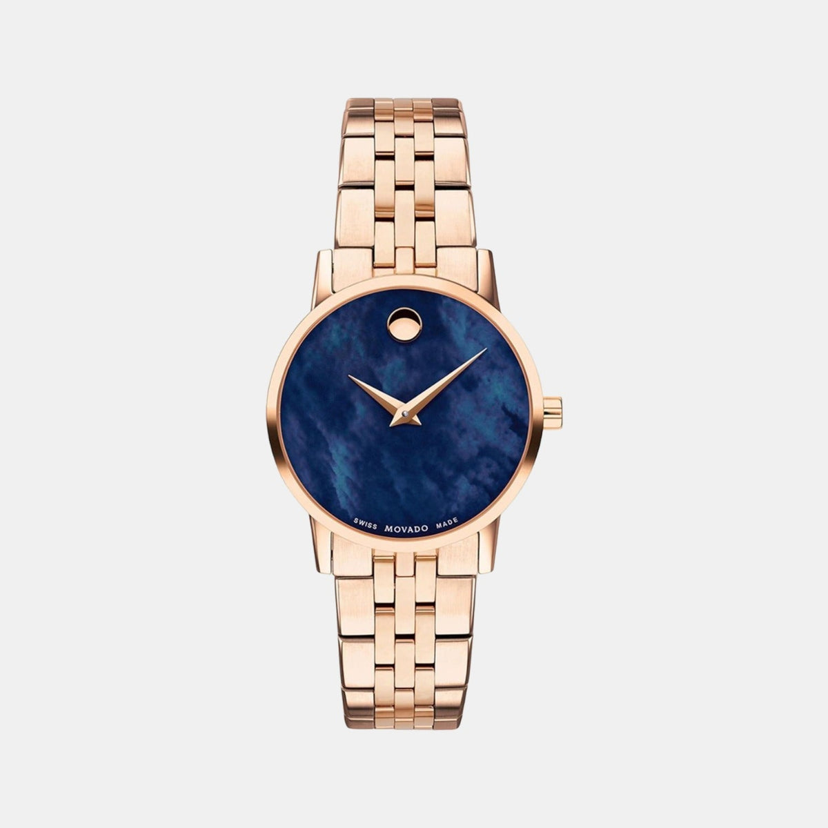 Movado Museum Classic Women Quartz Mother of Pearl Dial Analog Stainless Steel Watch 607354