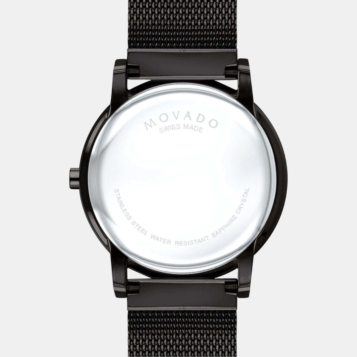 Movado Museum Classic Men Quartz Black Dial Analog Stainless Steel Watch 607395