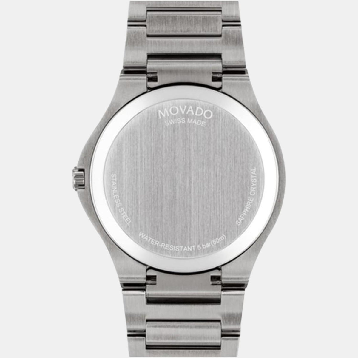Movado Se Men Quartz Grey Dial Analog Stainless Steel Watch 607515