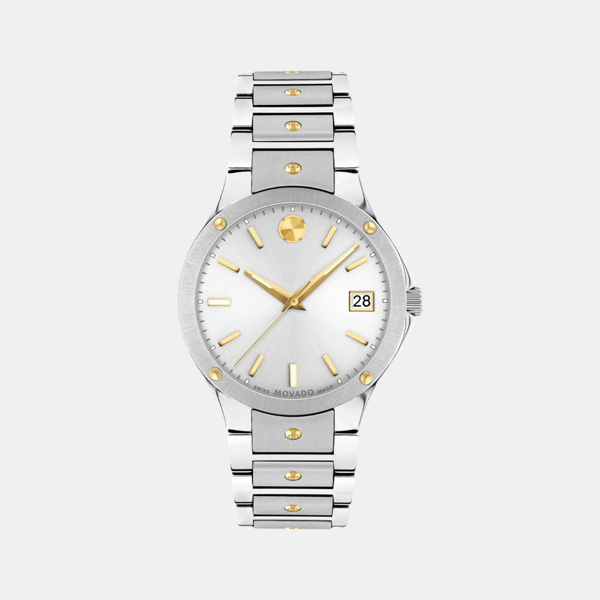 Movado Se Women Quartz Silver Dial Analog Stainless Steel Watch 607516