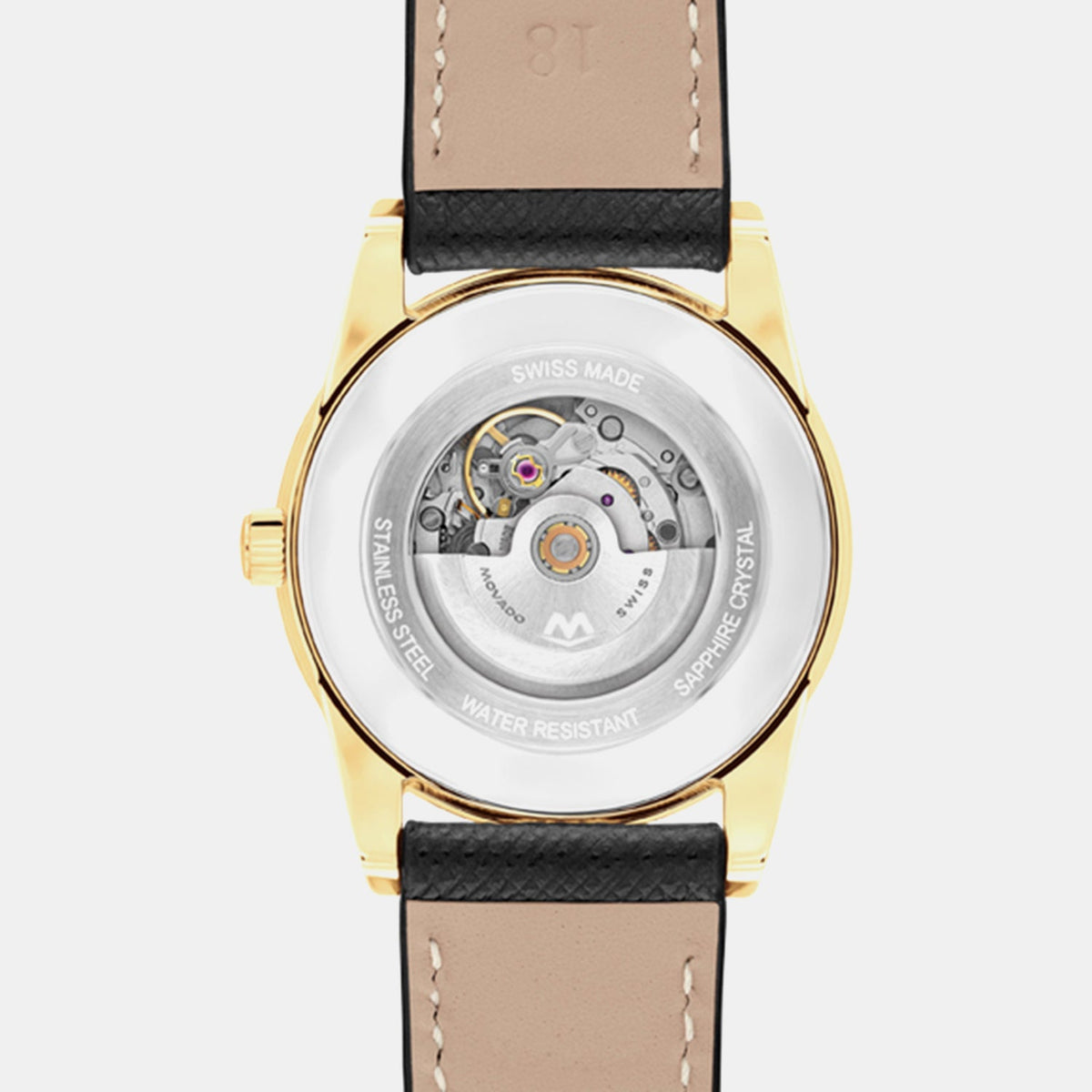 Movado Museum Classic Women Automatic Grey Dial Analog Stainless Steel Watch 608006