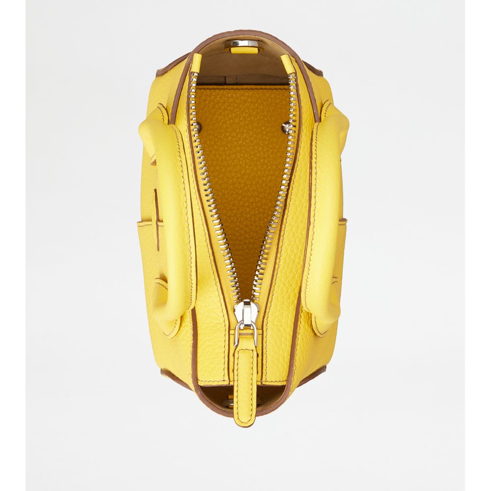 Tods Di Bag In Leather Mini Yellow