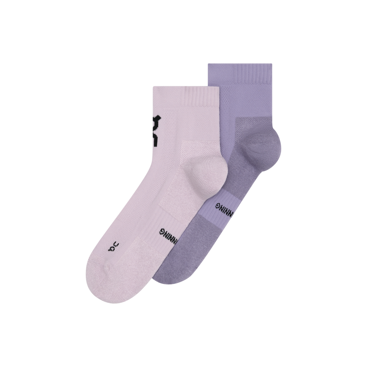 On Core Run Sock Mid 2P Foxglove | Mallow
