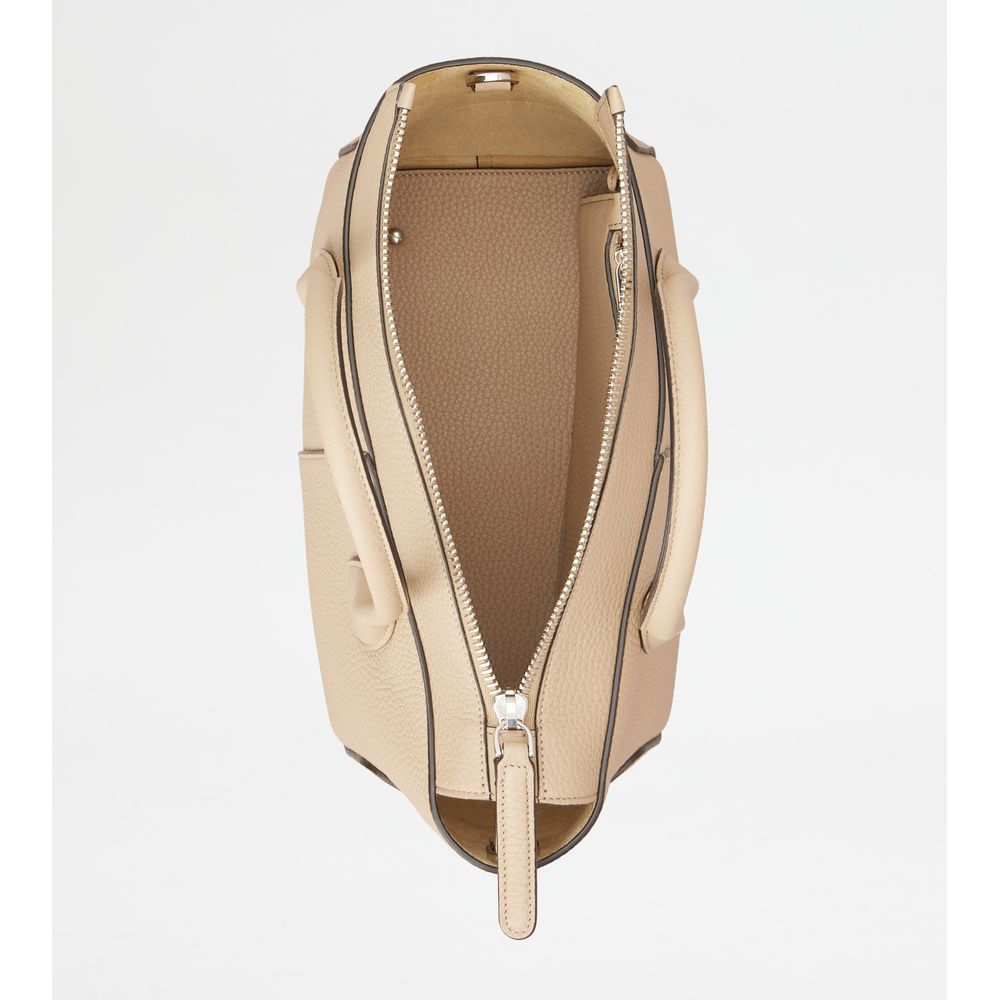 Tods Di Bag In Leather Small Beige