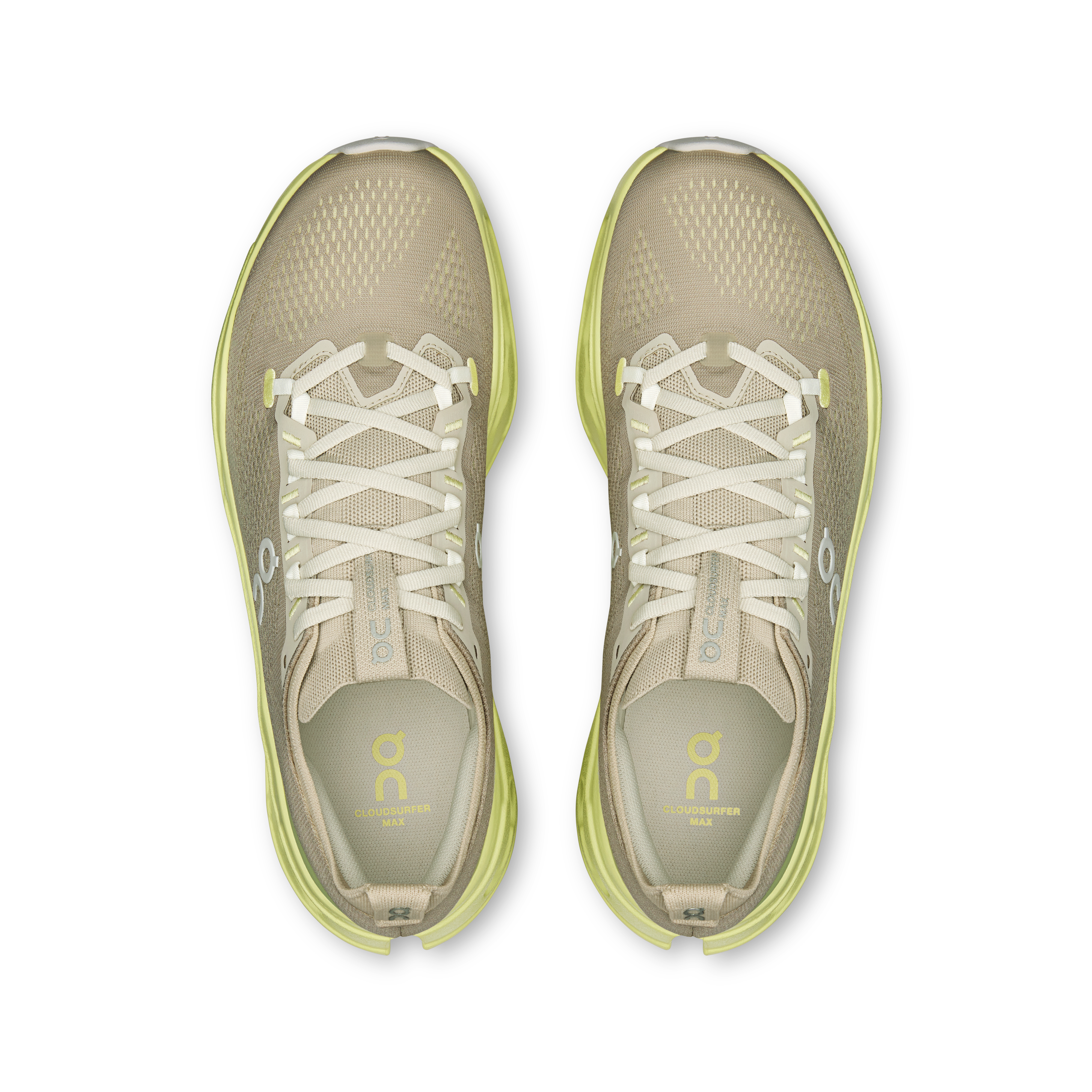 On Cloudsurfer Max Pelican Limelight