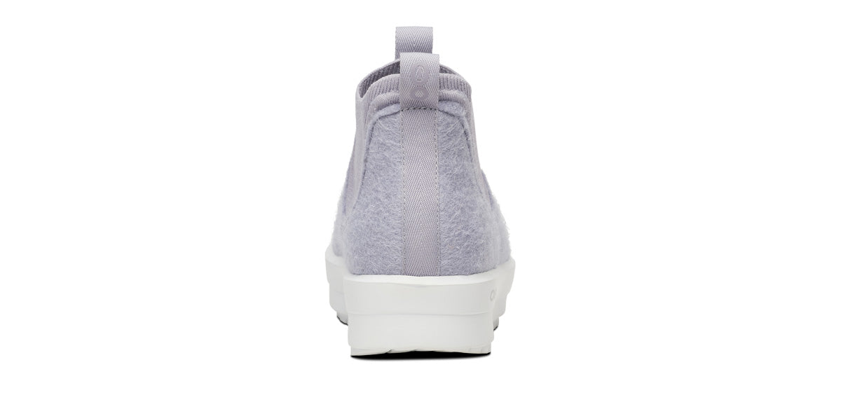 Oofos Women's Wool-Blend Boot White & Spacedust