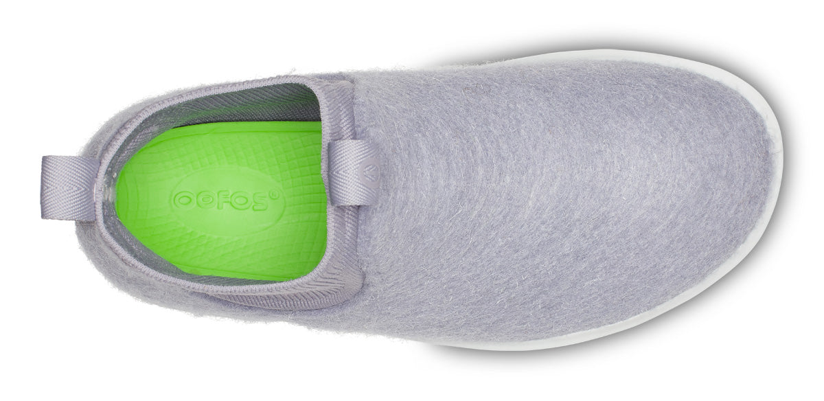 Oofos Women's Wool-Blend Boot White & Spacedust