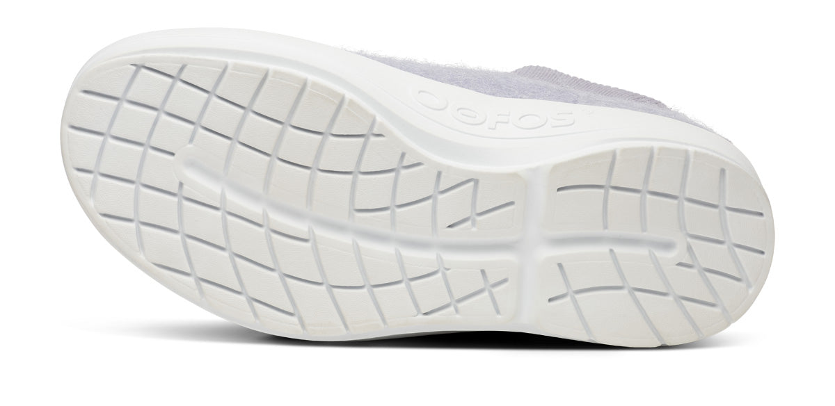 Oofos Women's Wool-Blend Boot White & Spacedust