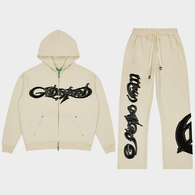 Godspeed Raw Import Sweatsuit (Bone / Black)