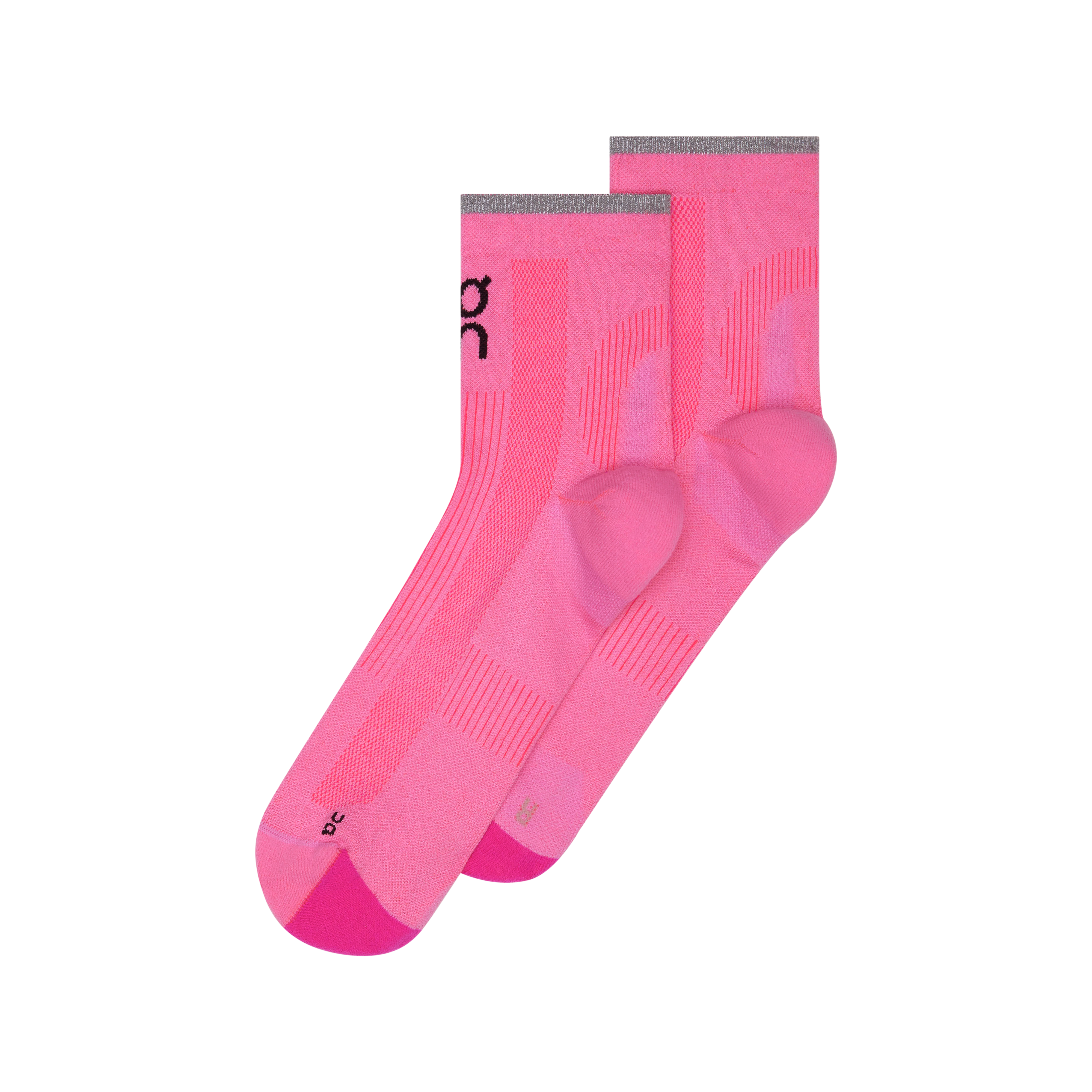 On Elite Run Sock Mid Raspberry | Pink