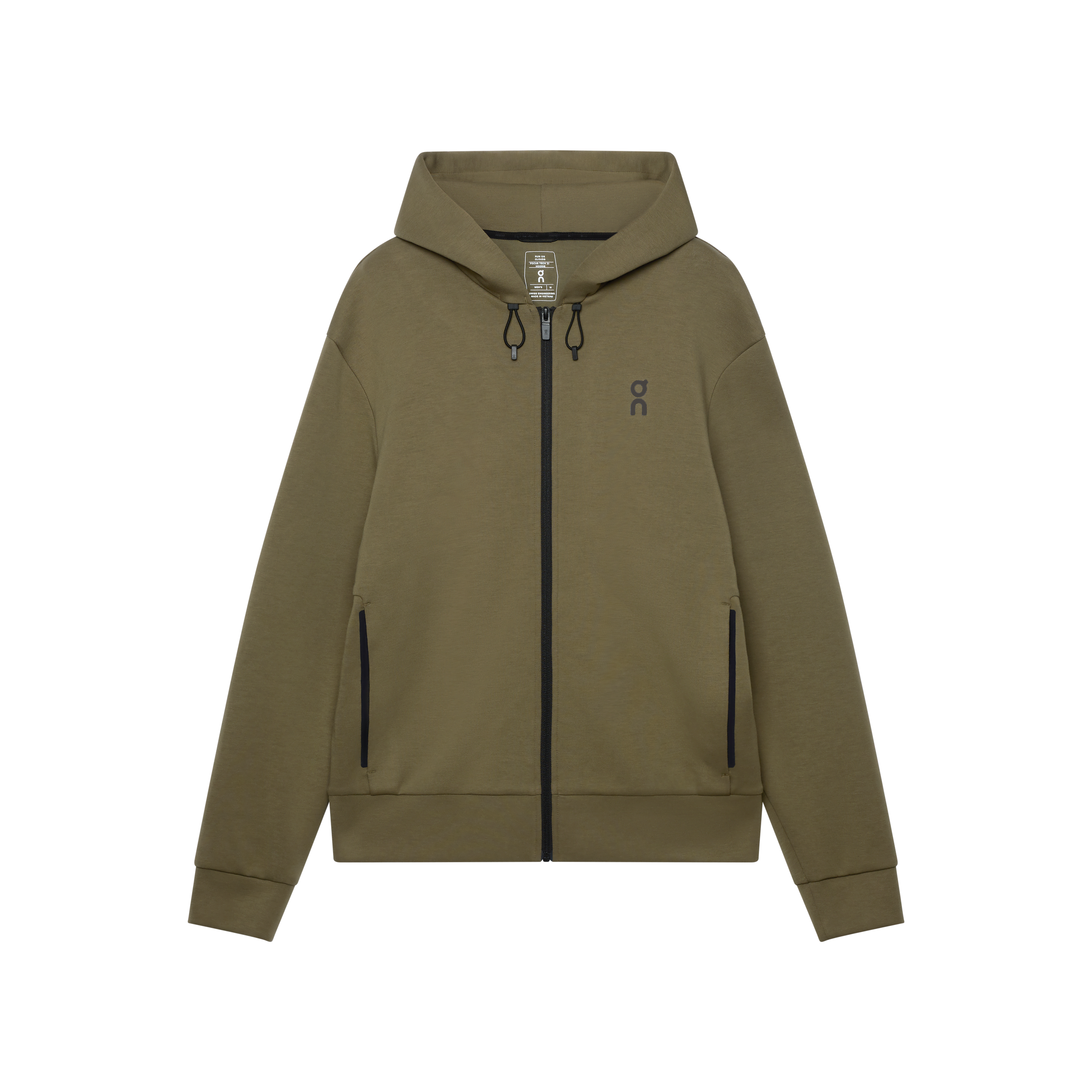 On Focus Tech Zip Hoodie Kalamata
