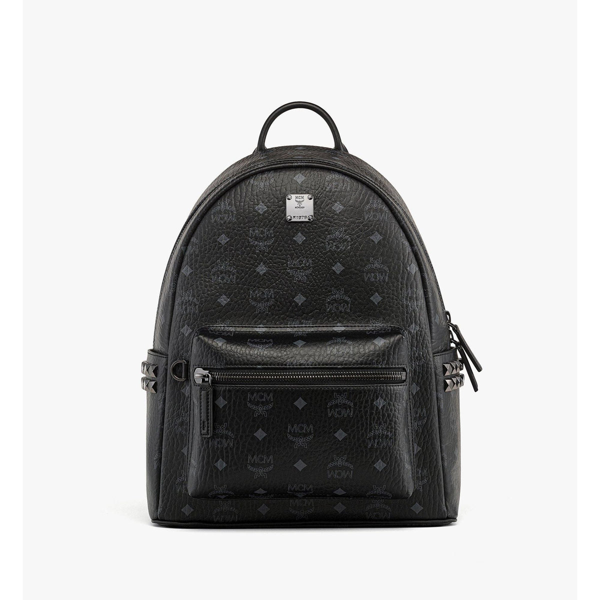 MCM Small-Medium Stark Side Studs Backpack in Visetos