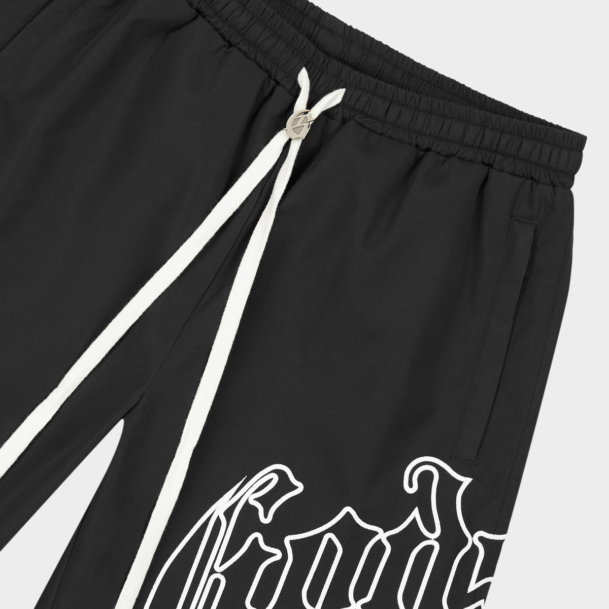 Godspeed OG Logo Nylon Shorts (Black / White)