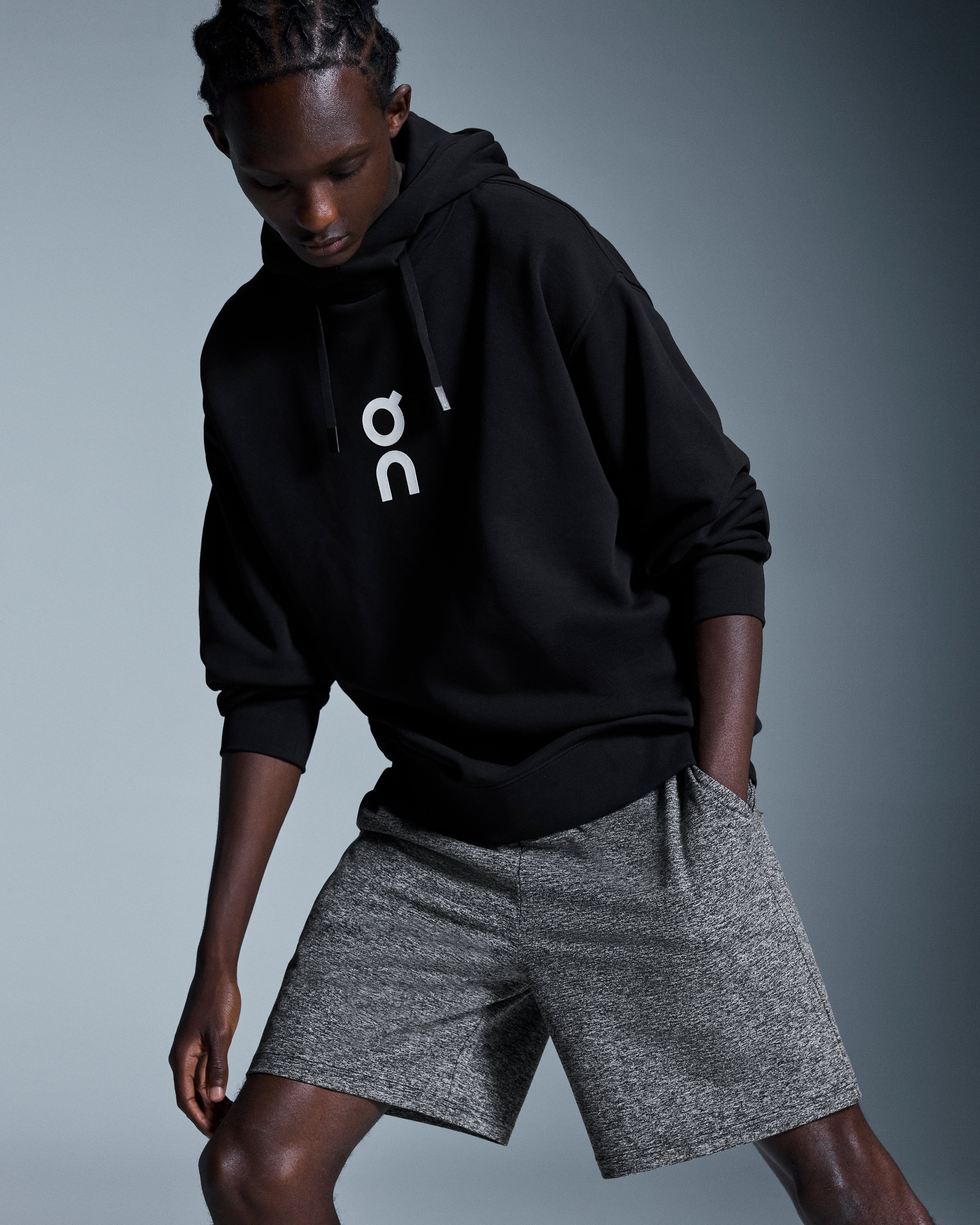 On Courtside Shorts Graphite