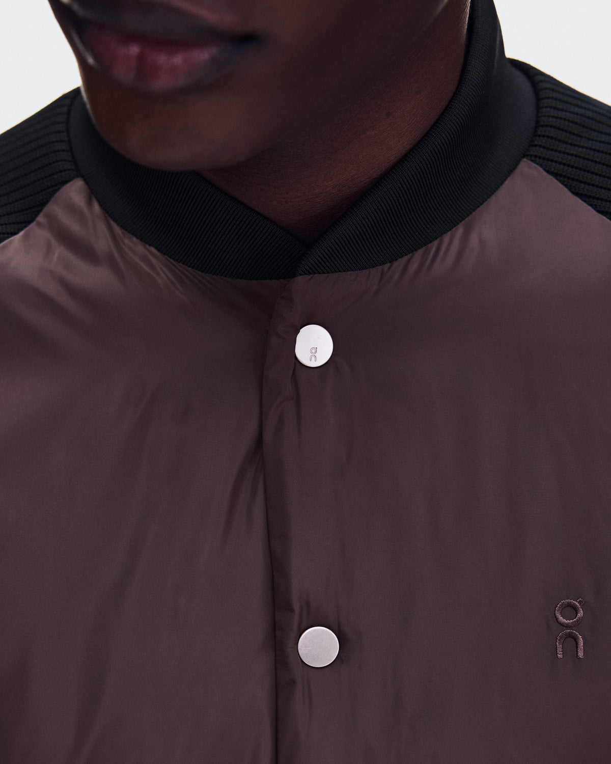 On Courtside Bomber Mulberry | Black