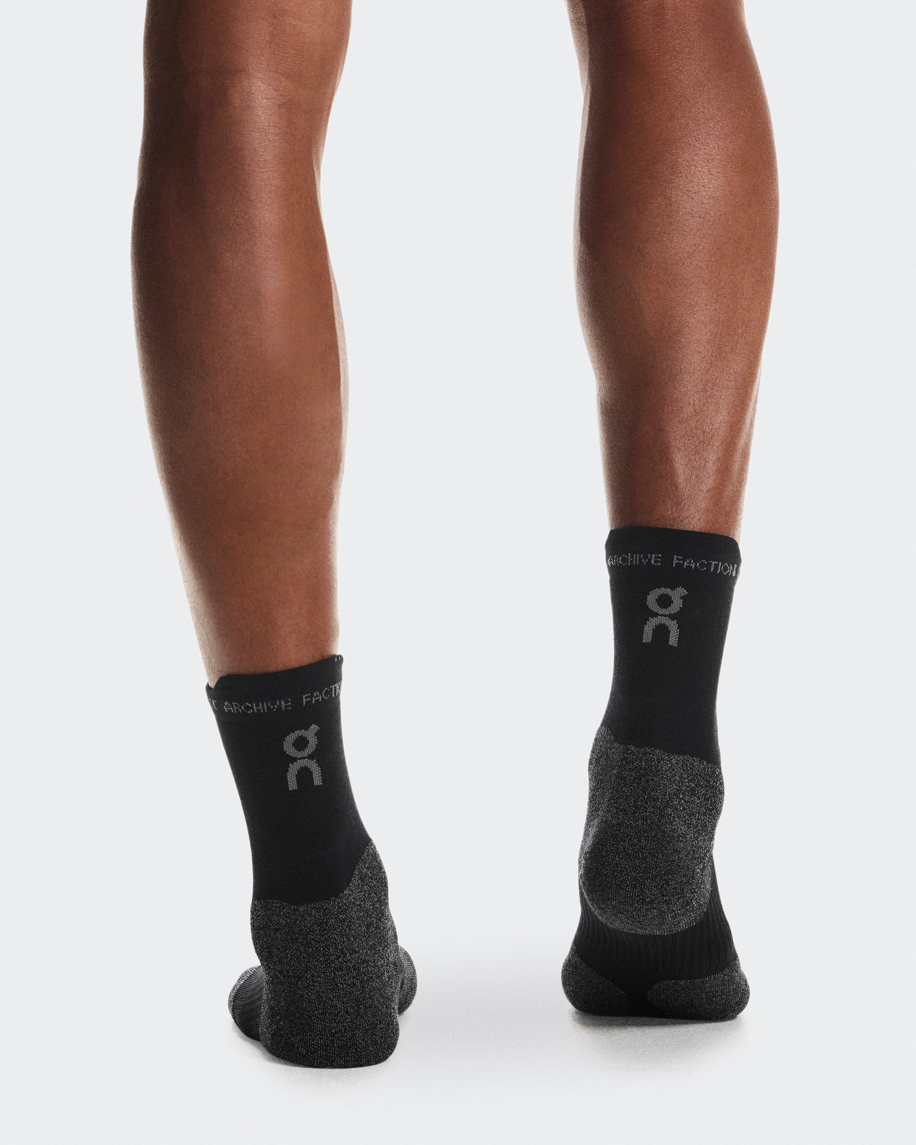 On Merino Sock Paf Black | Glacier