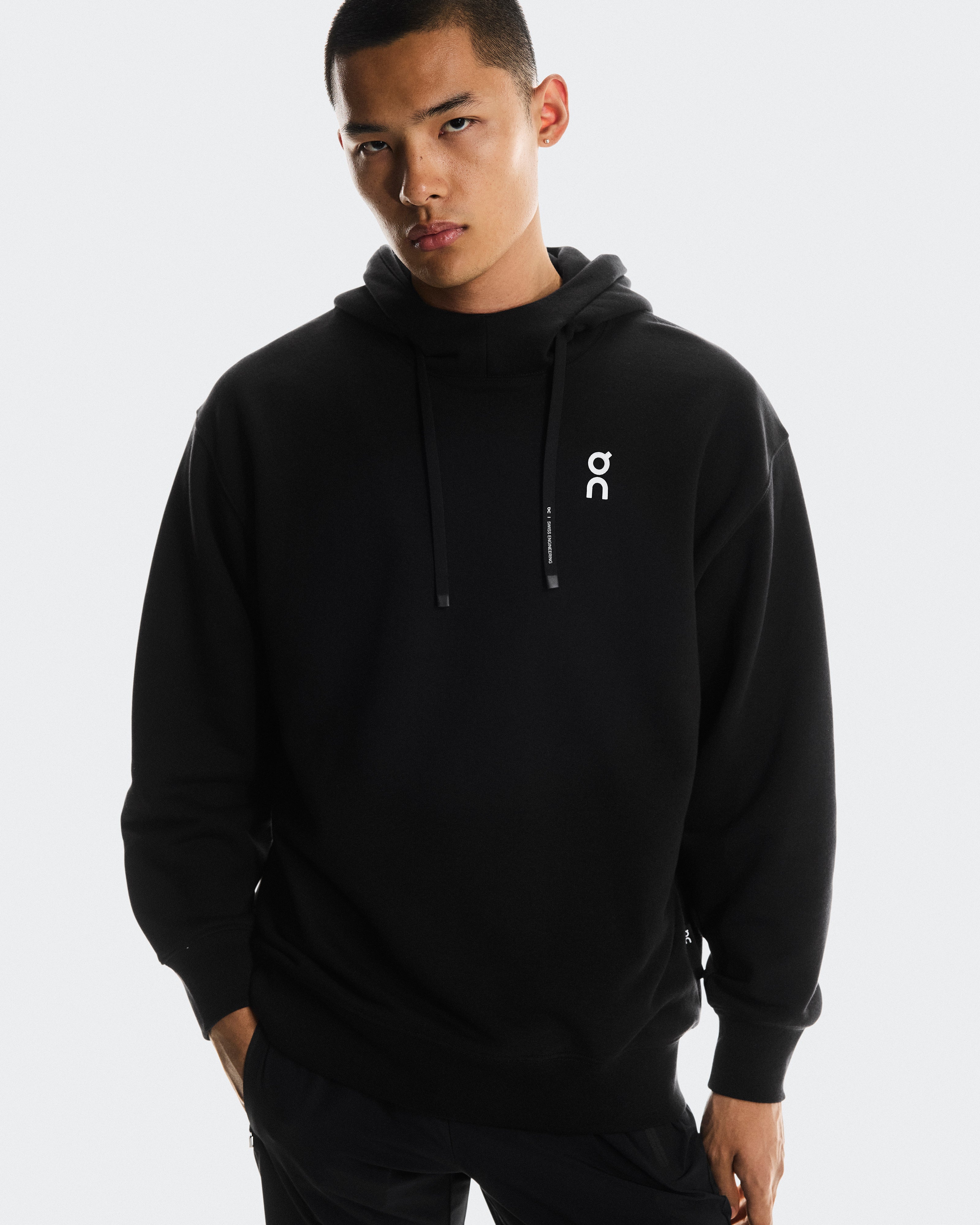 On Club Hoodie Graphic Black | Olive
