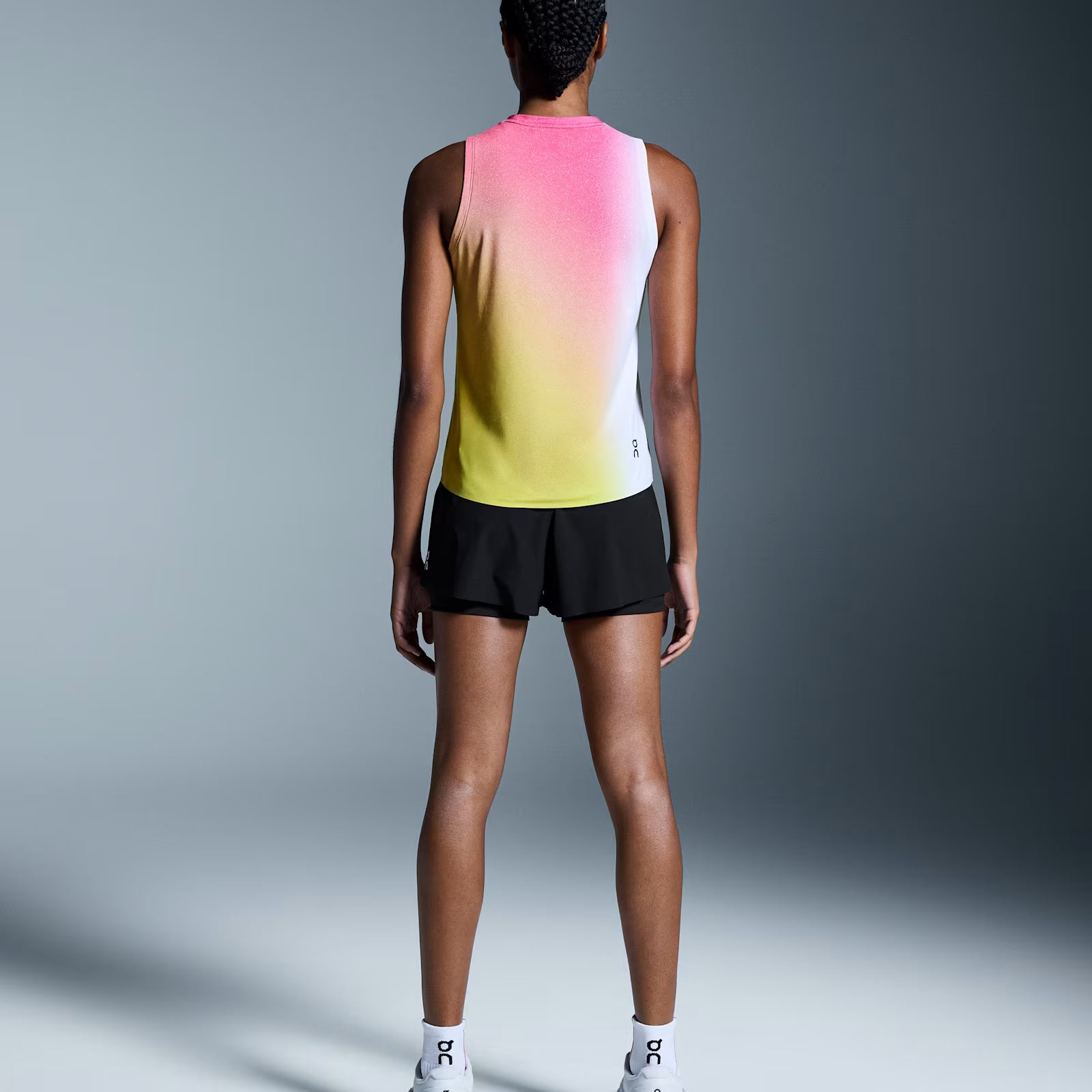 On Court Tank White | Lime (Women'S)