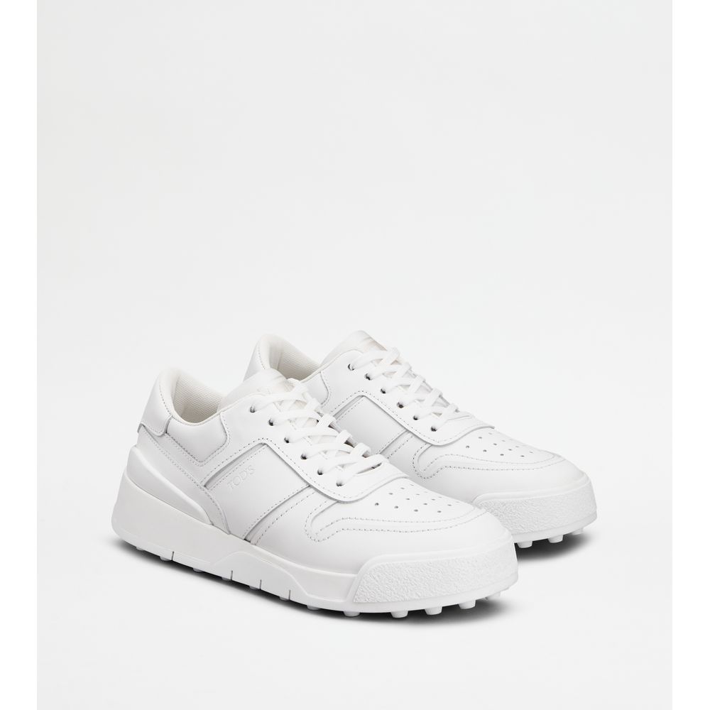 Tods Sneakers In Leather White Womens