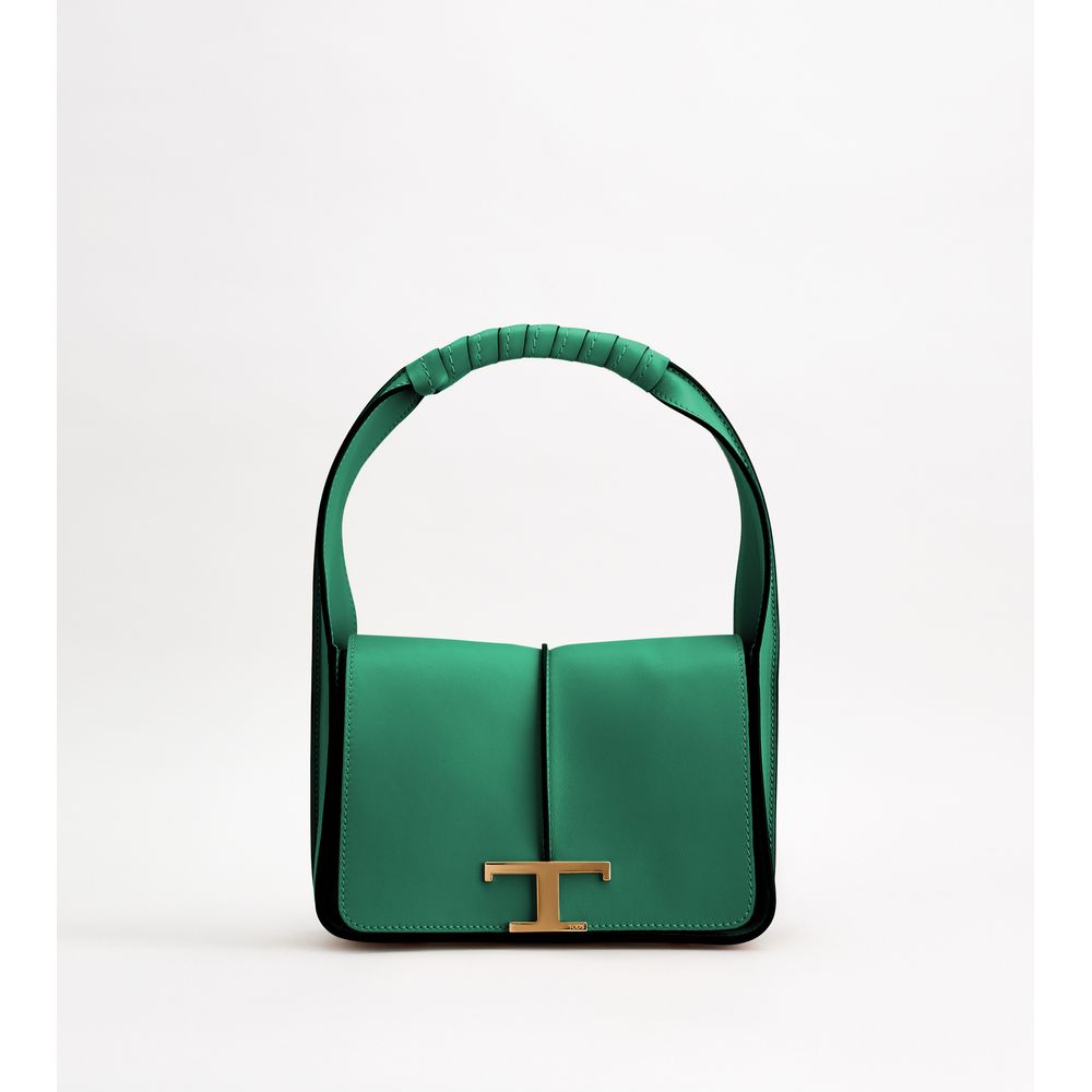 Tods T Timeless Bag In Leather Mini Green