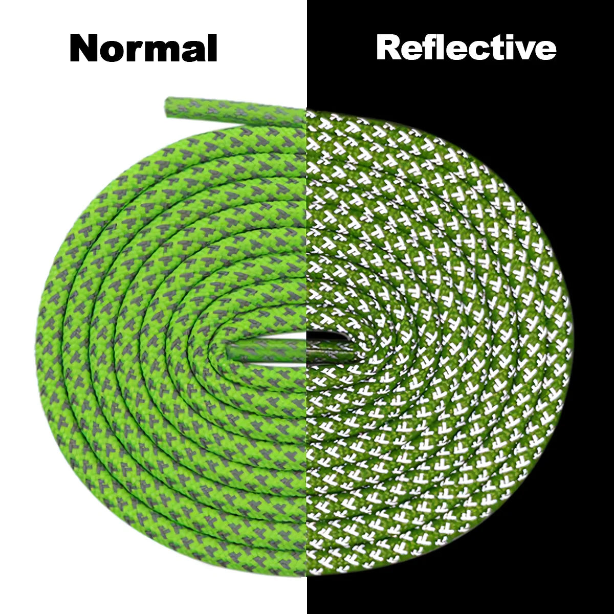 Reflective Rope Laces Sea Green Yeezy Laces Kicks Machine