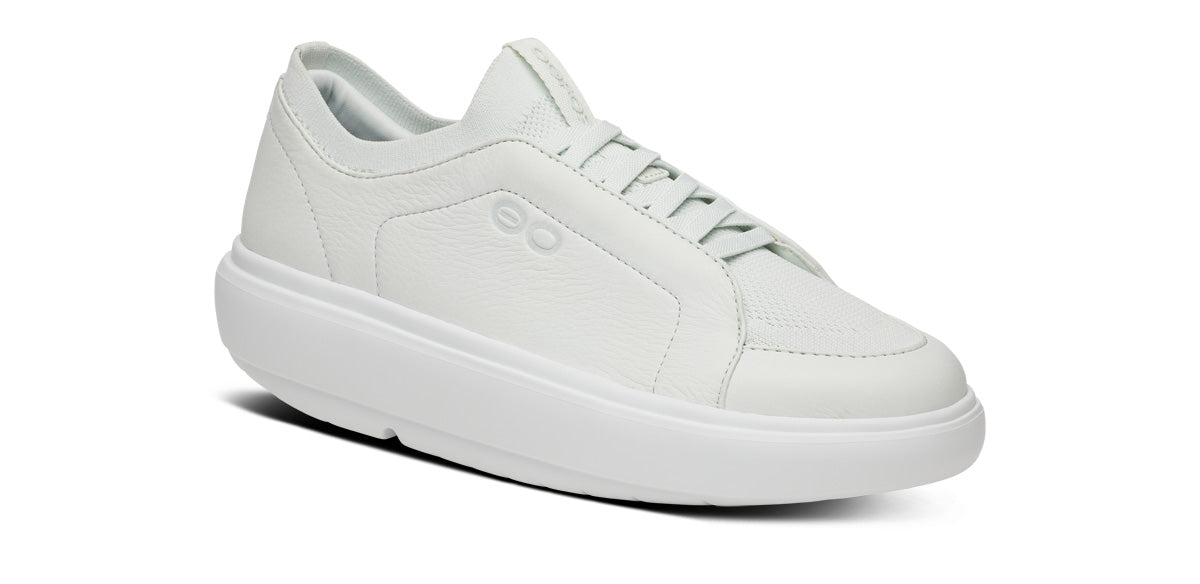 Oofos Women's Slip-On Leather Shoe White
