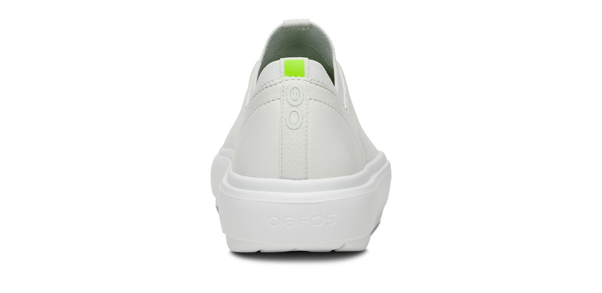 Oofos Women's Slip-On Leather Shoe White